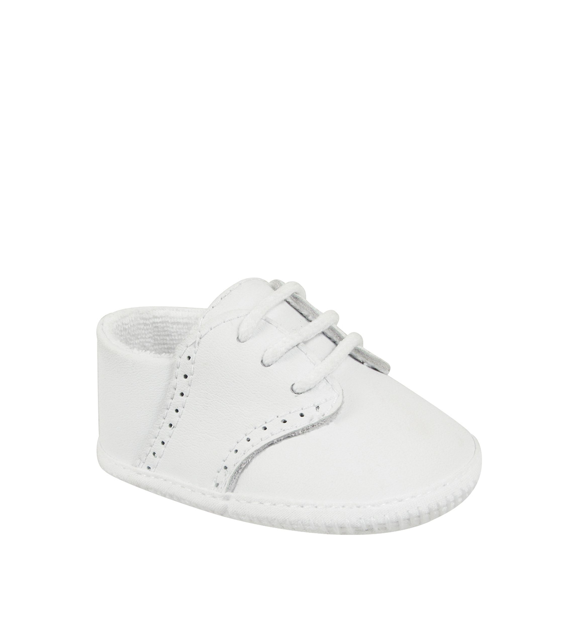 Baby Boys White Leather Oxford Shoes