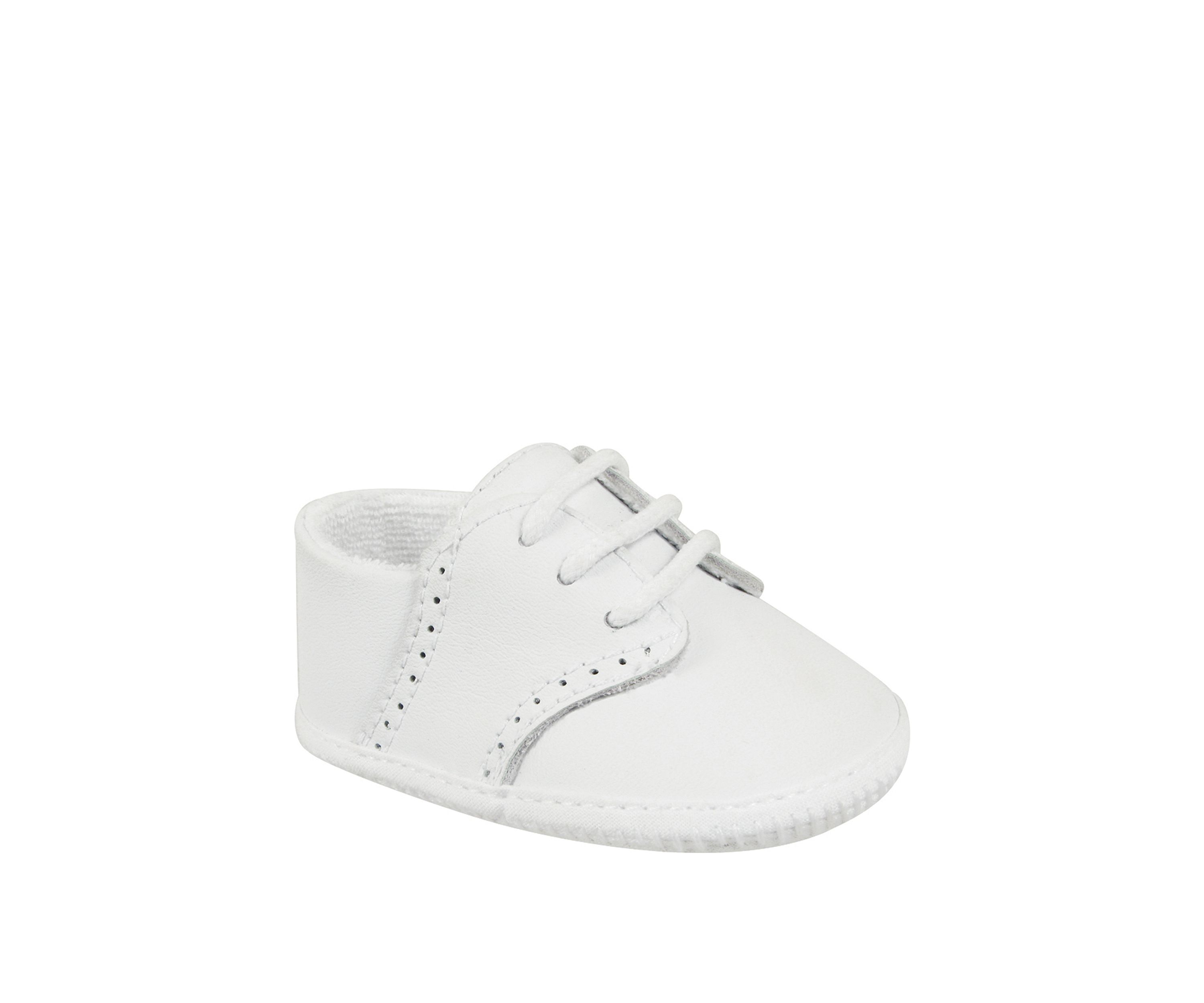 Baby Boys White Leather Oxford Shoes