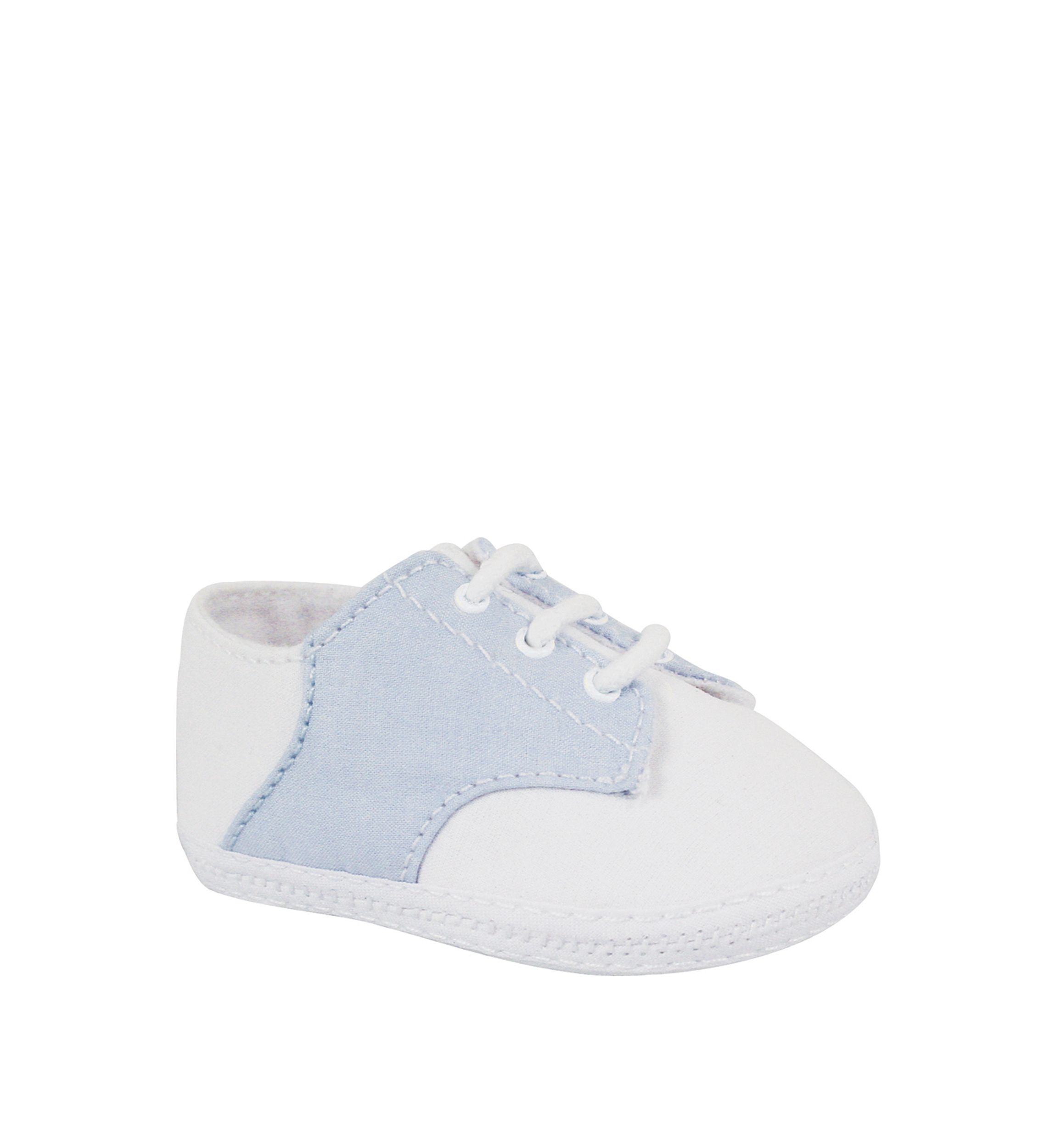 Baby Boys White Blue Oxford Shoes