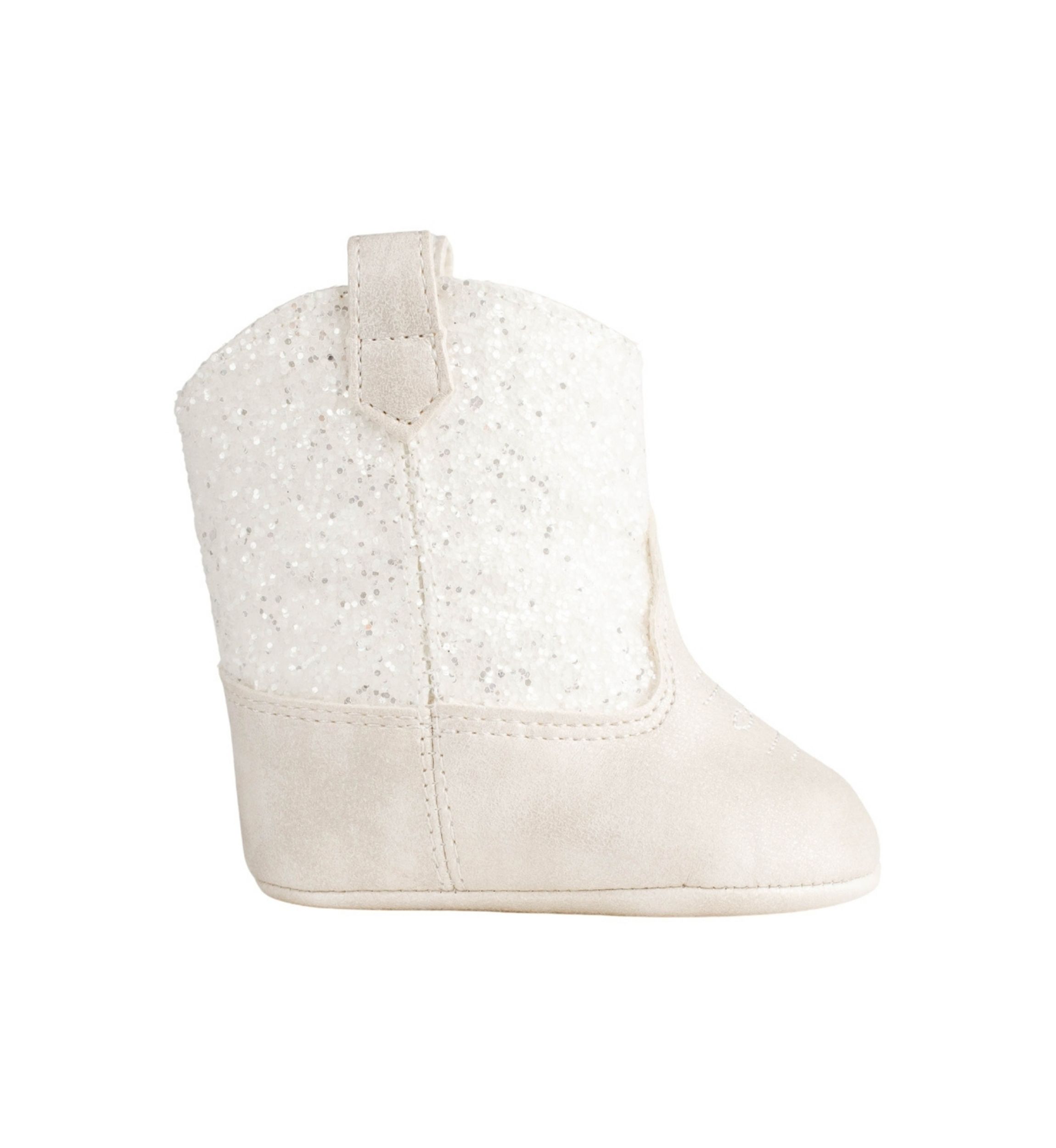 Baby Girls Miss Ivory Glitter Boots