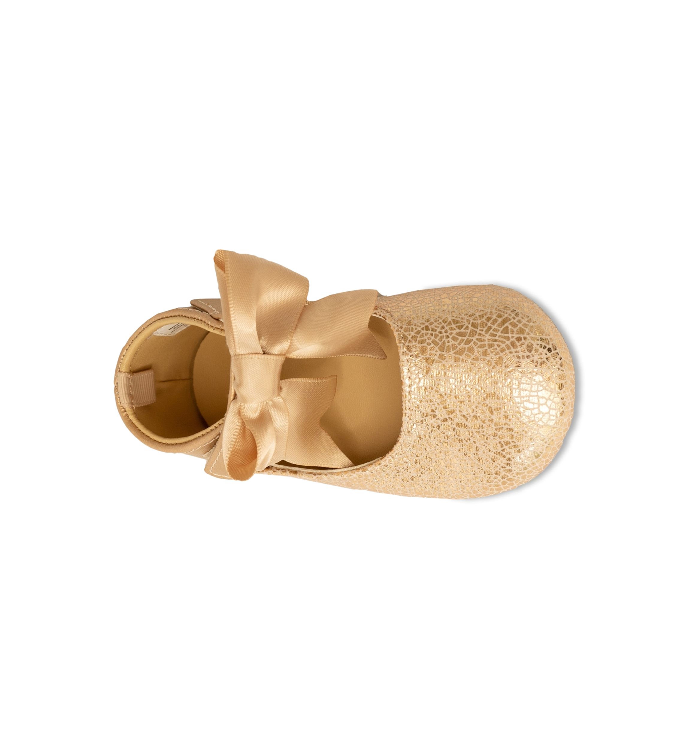Baby Girls Chloe Rose Gold Walk with Bow Shoes