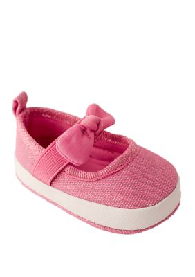 Crown & Ivy™ Baby Girls Pink Sparkle Slip On Shoes | belk