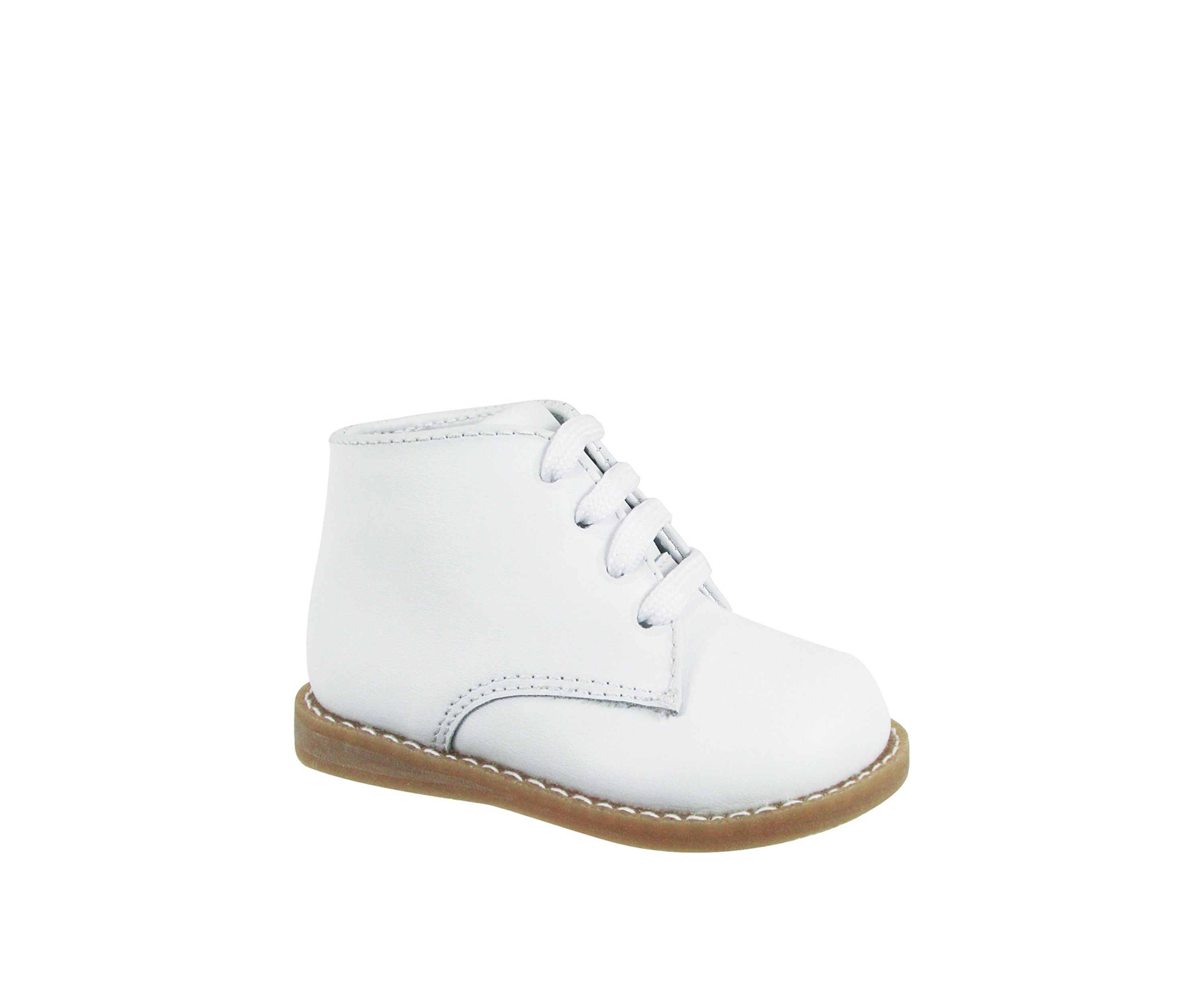 Baby Boys White Tie Shoes