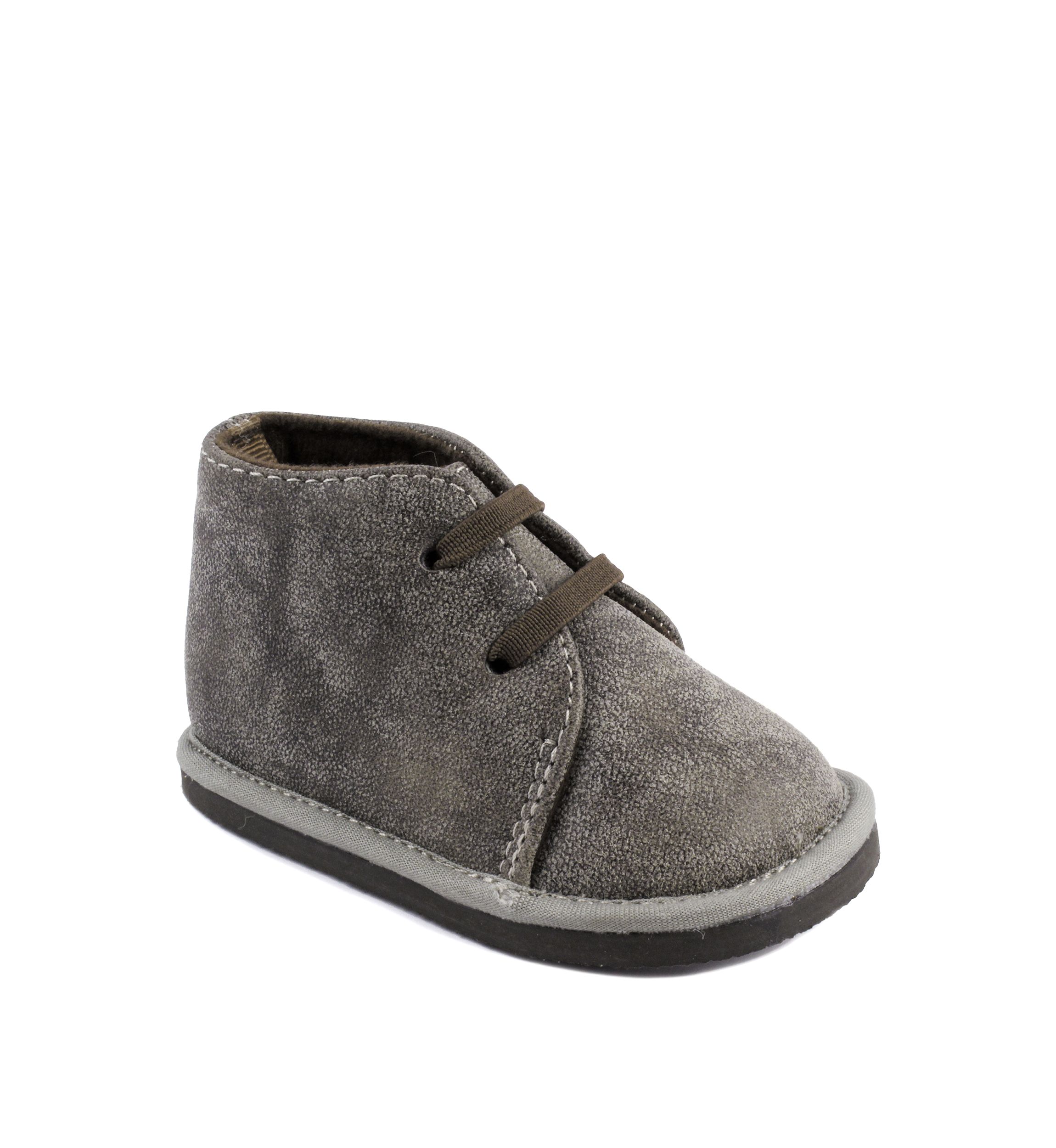 Baby Boys Tan Lace-Up Shoes