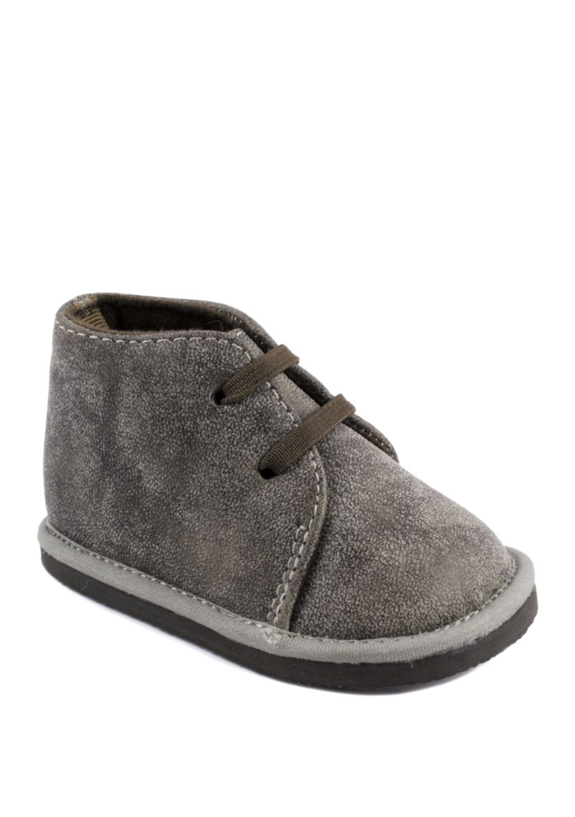 Baby Boys Tan Lace-Up Shoes