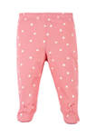 Baby Girls Princess Pants, Footies & Bodysuit with Beanie Set
