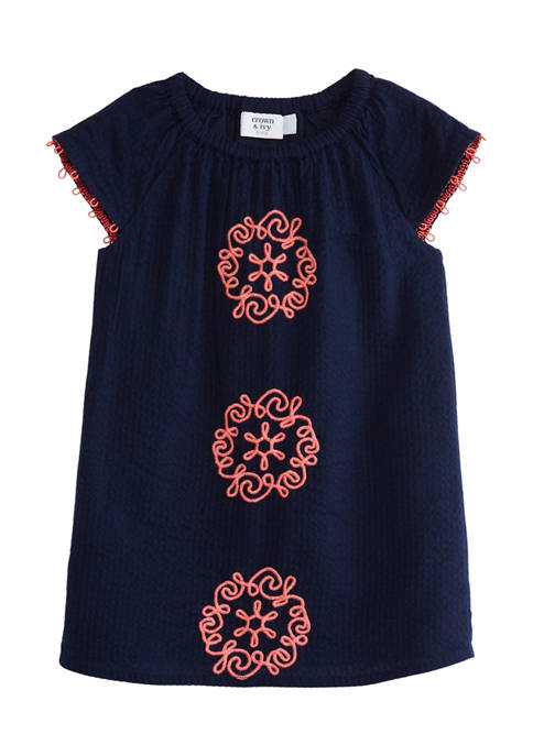 Crown & Ivy™ Baby Girls Embroidered Dress