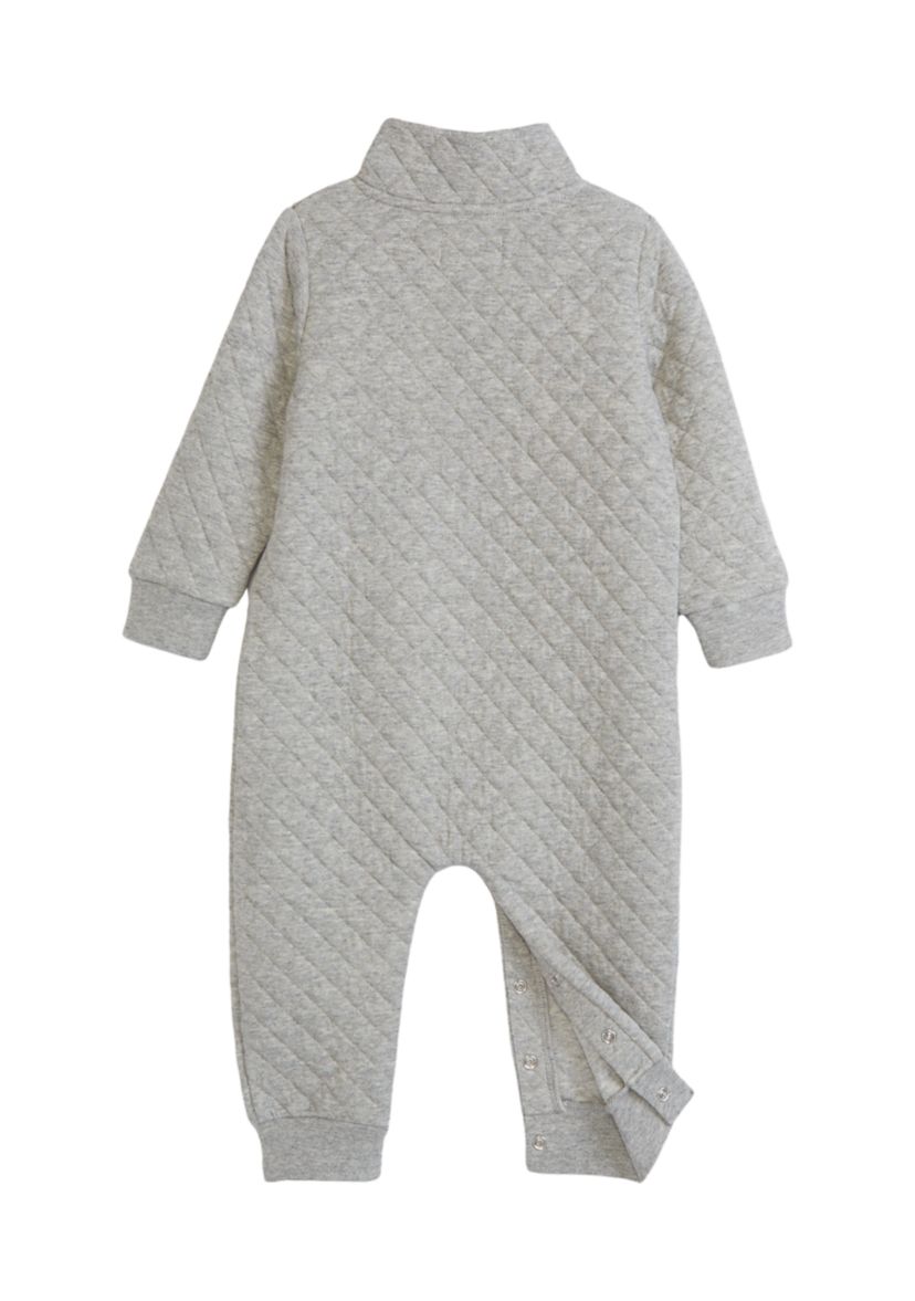 Baby Boys Quilted Knit Romper 