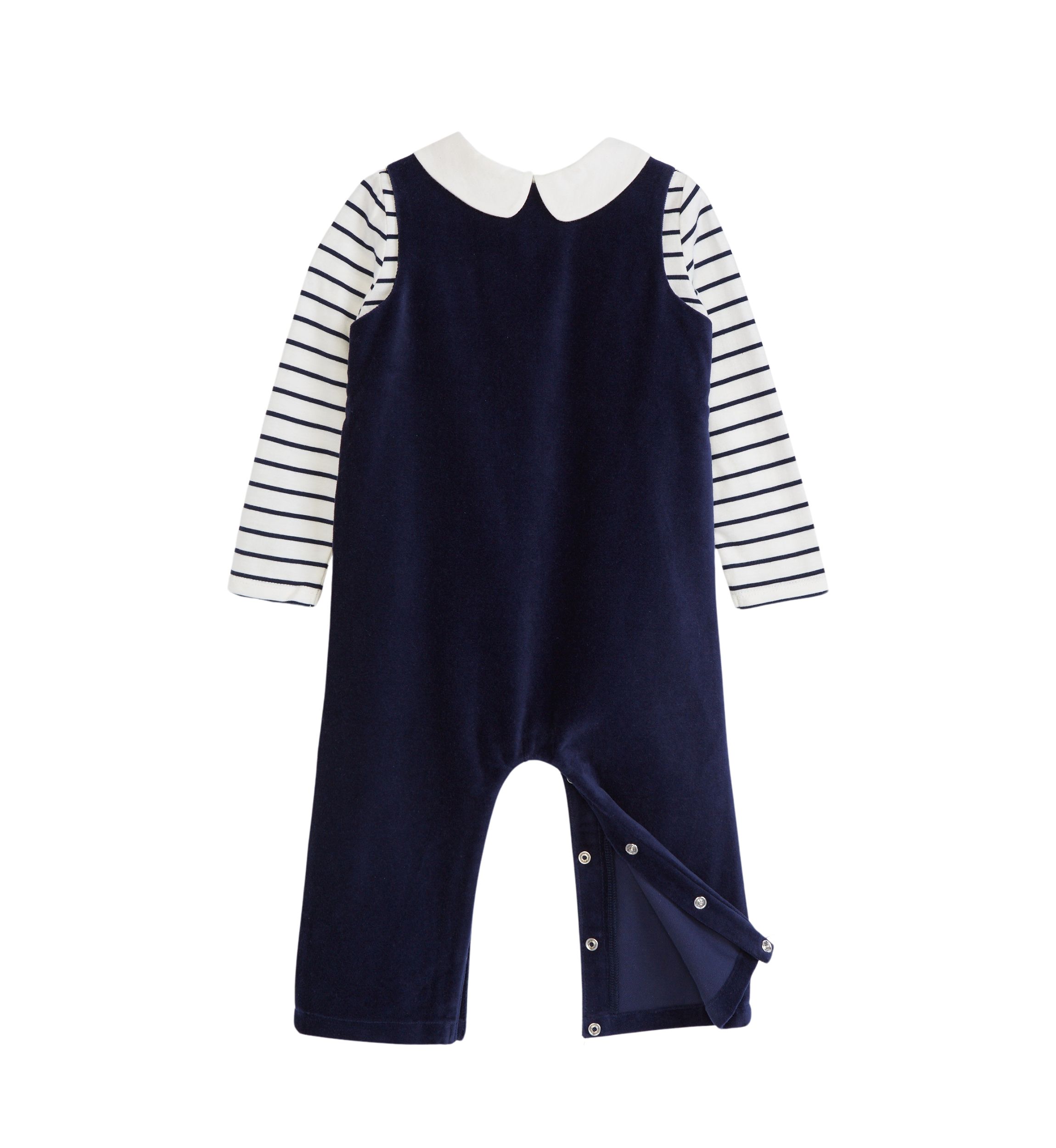 Baby Boys Velvet Romper Set