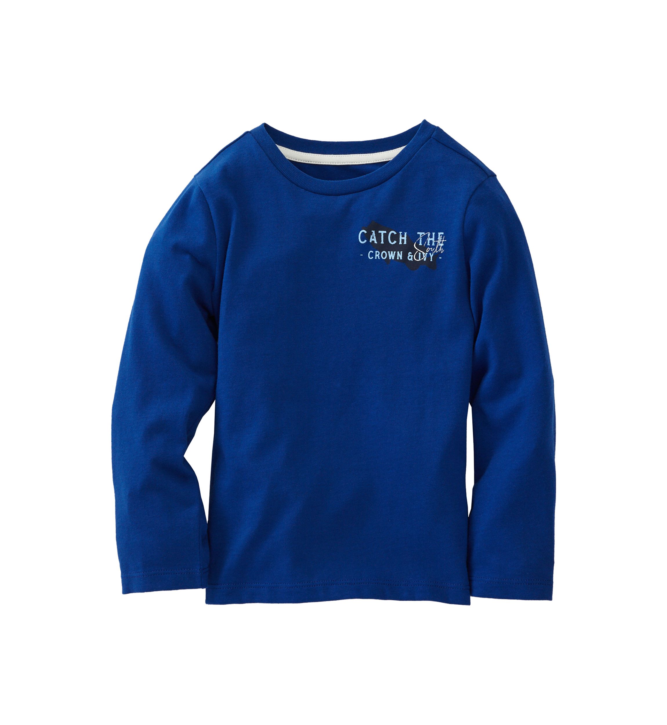 Toddler Boys Long Sleeve Graphic T-Shirt