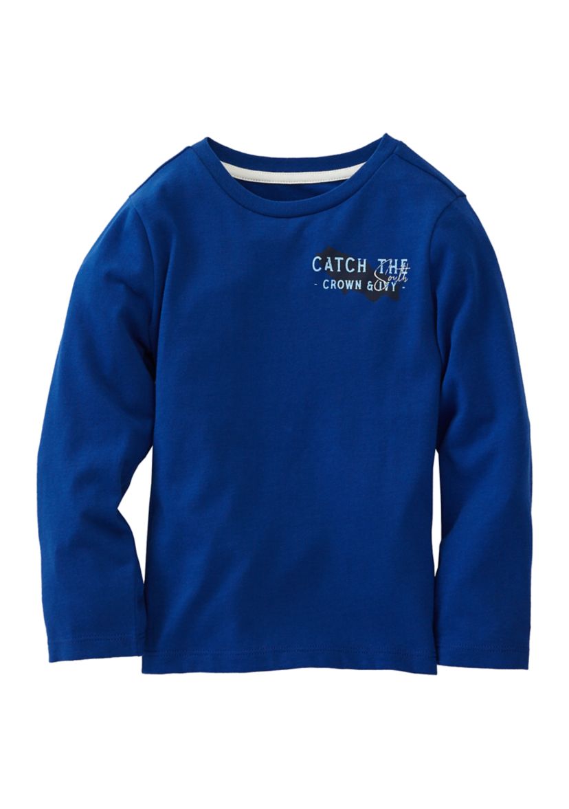 Toddler Boys Long Sleeve Graphic T-Shirt