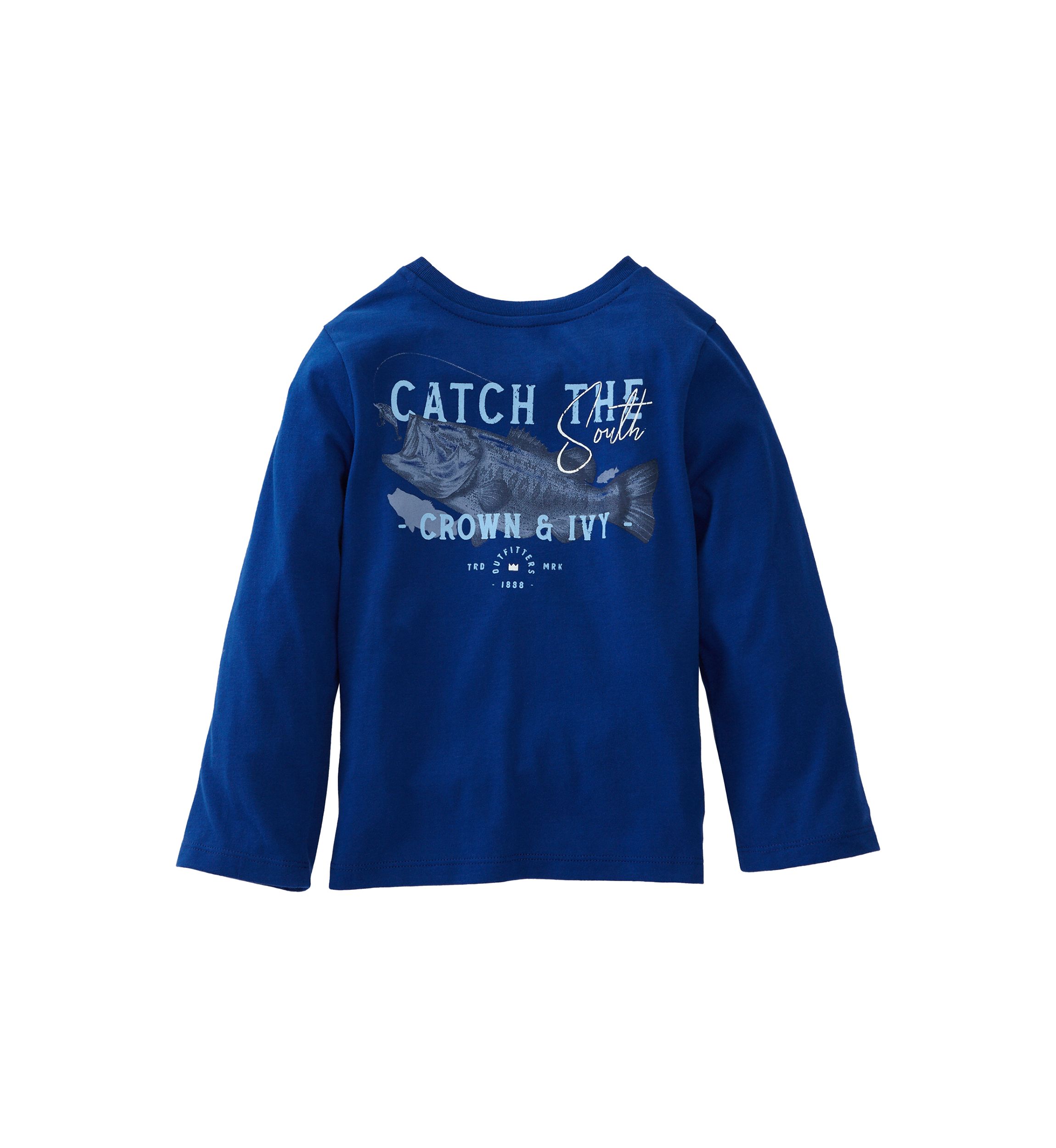 Toddler Boys Long Sleeve Graphic T-Shirt