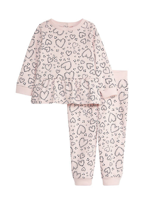 Crown & Ivy™ Toddler Girls Sweatshirt Set
