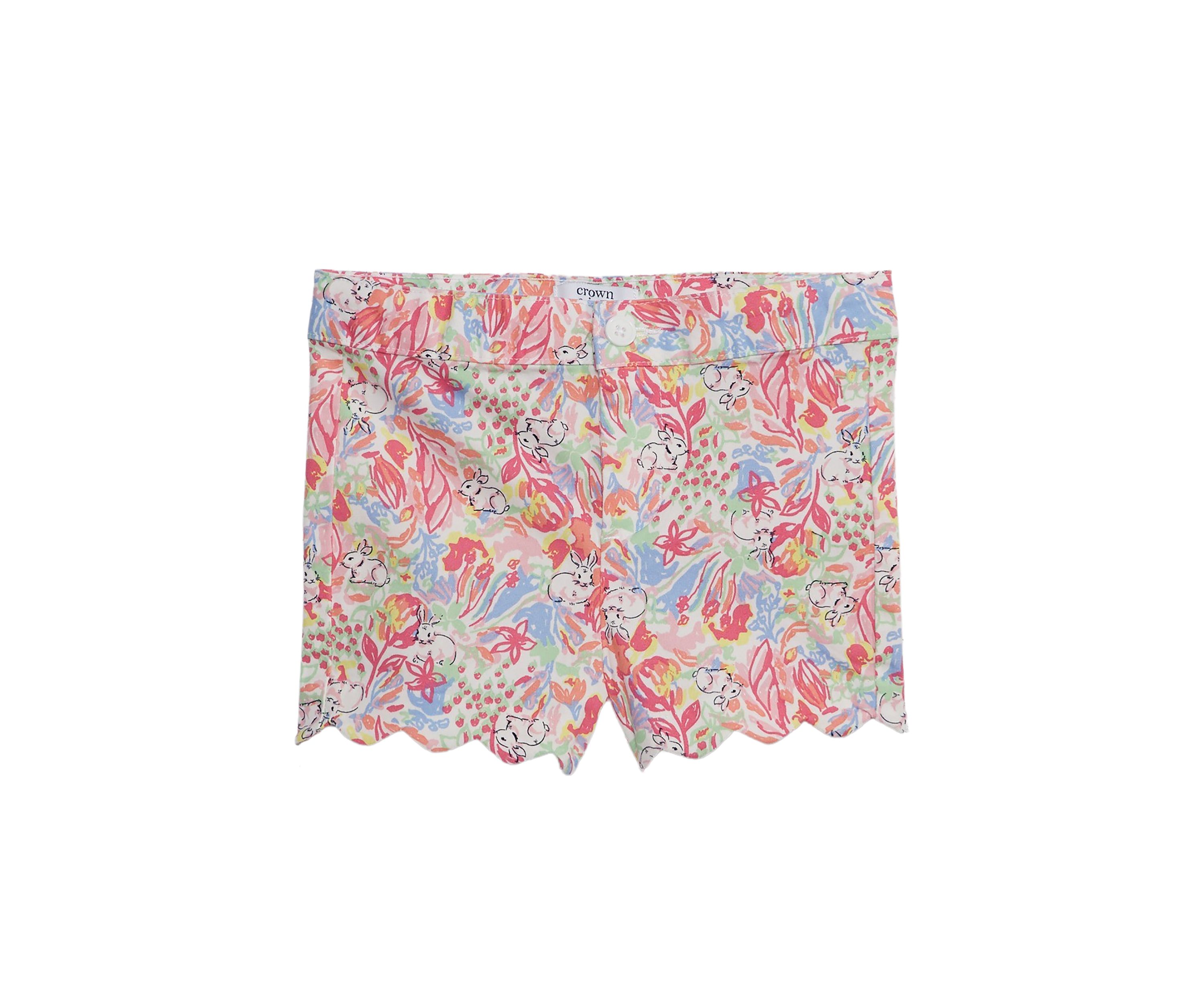 Toddler Girls Printed Twill Shorts 
