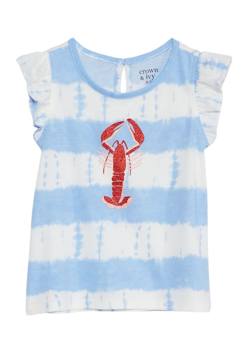 Toddler Girls Flutter Graphic Tank 