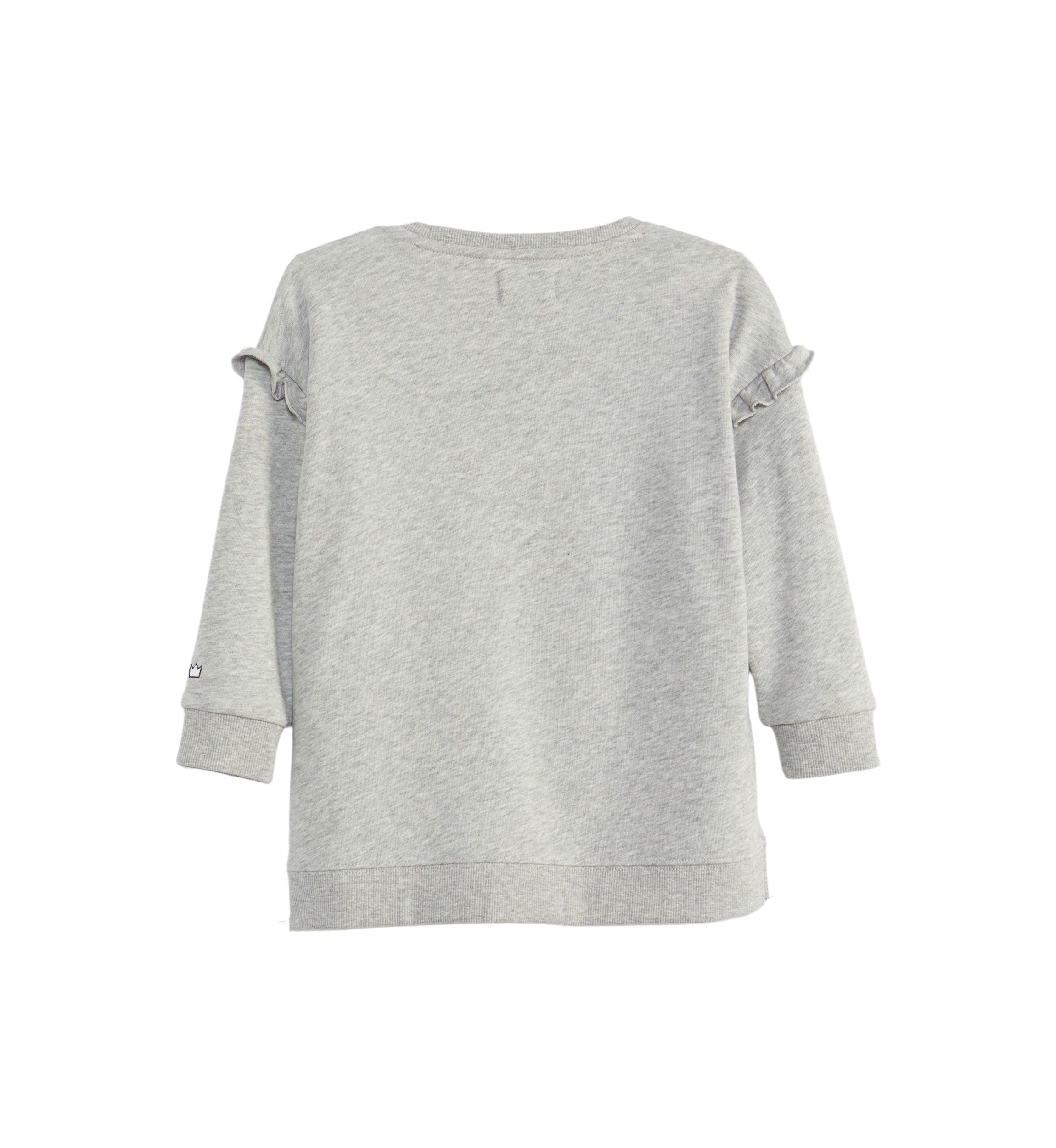 Toddler Girls Long Sleeve Ruffle Sweeper Shirt
