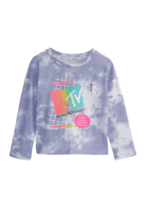 Crown & Ivy™ Toddler Girls Long Sleeve Graphic