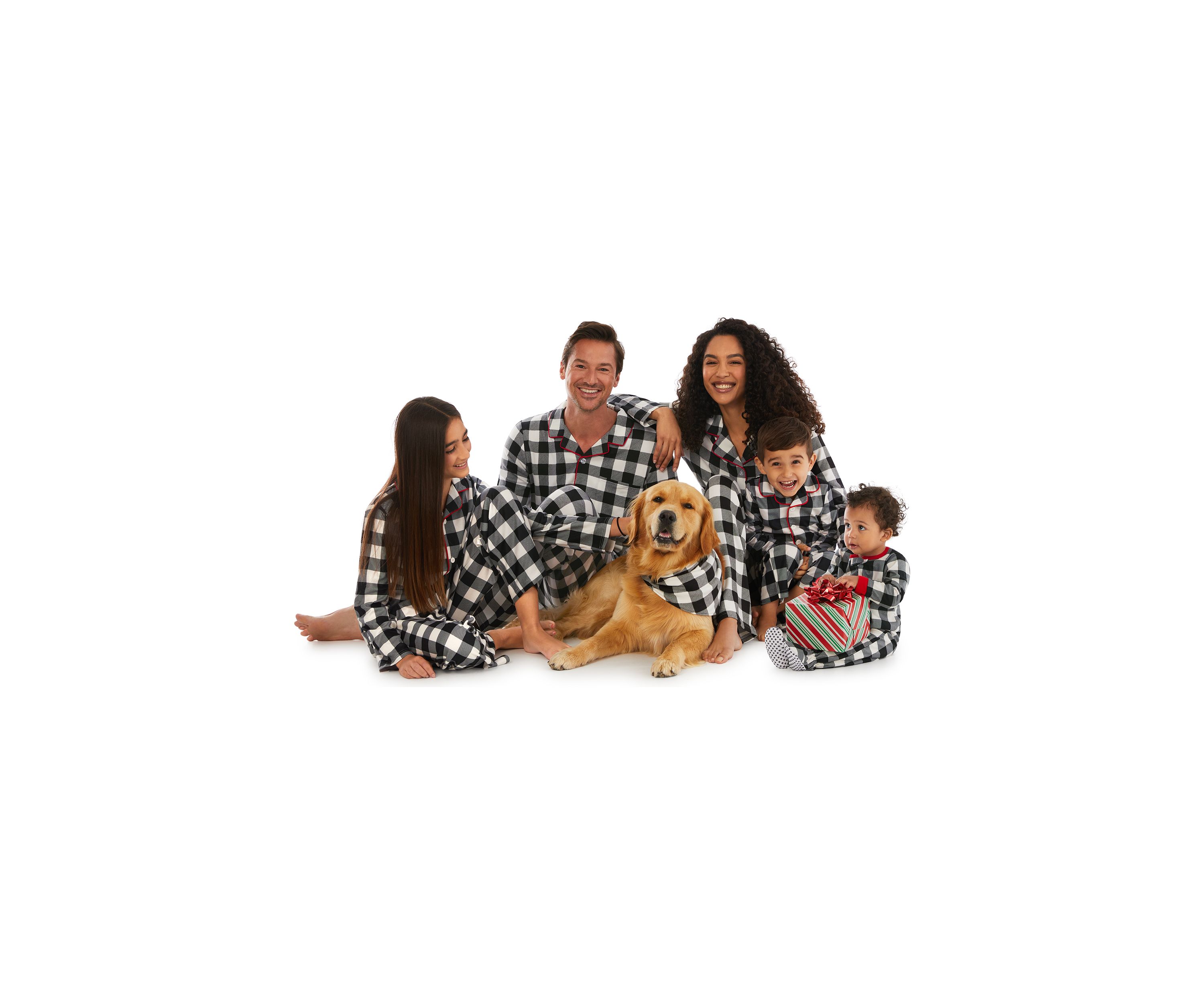 Unisex Toddler Black Buffalo Check Pajama Set