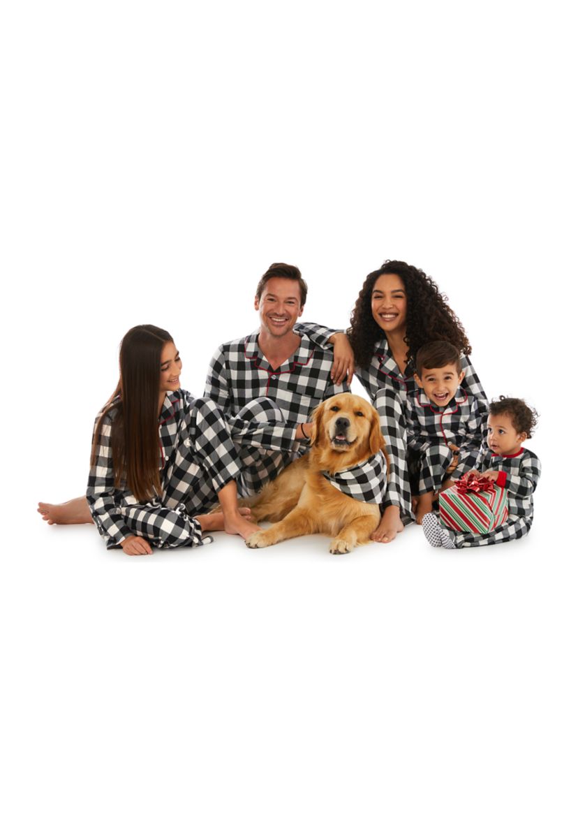 Unisex Toddler Black Buffalo Check Pajama Set