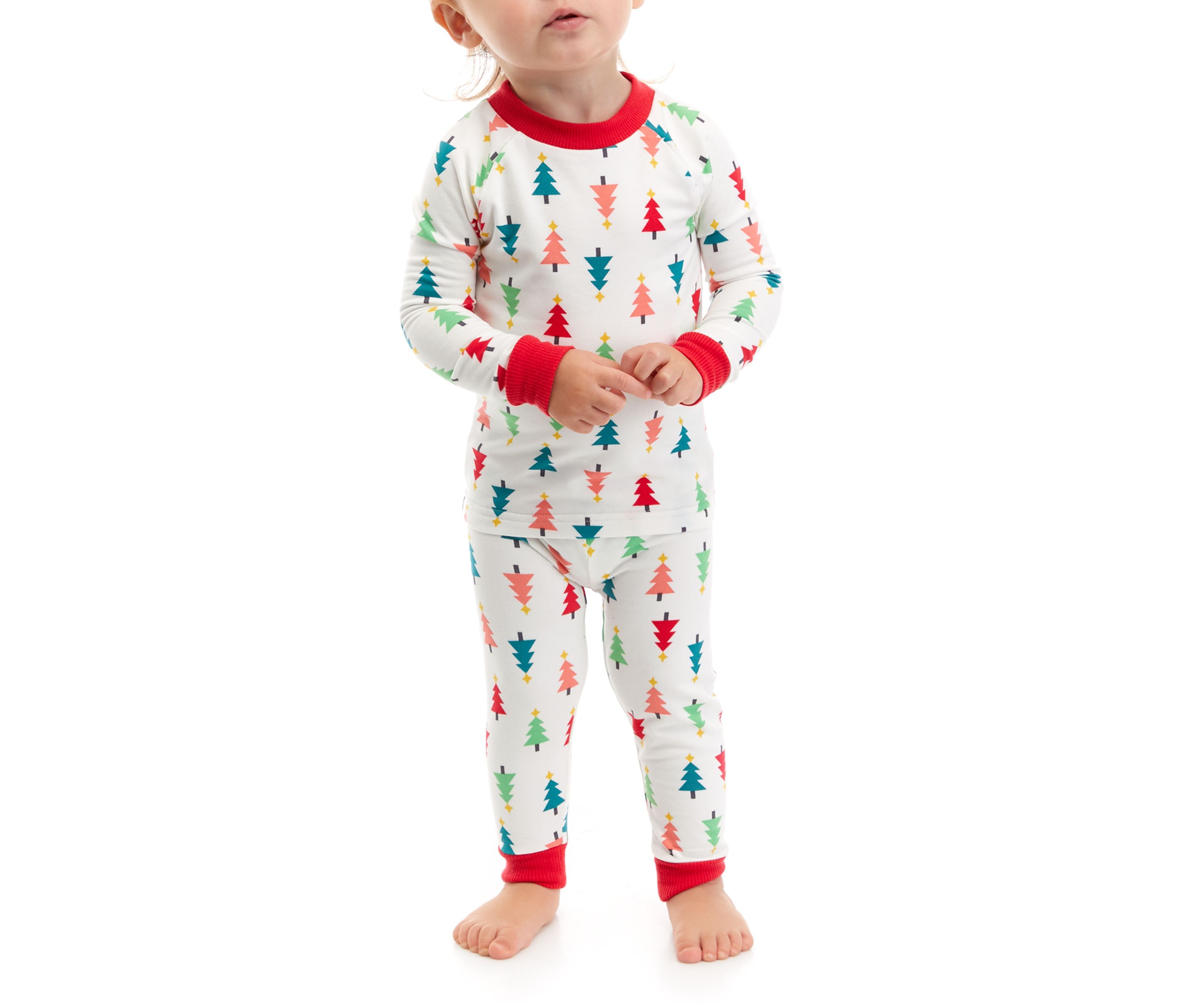 Unisex Infant Merry Multi Trees Pajama Set