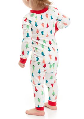 Unisex Infant Merry Multi Trees Pajama Set