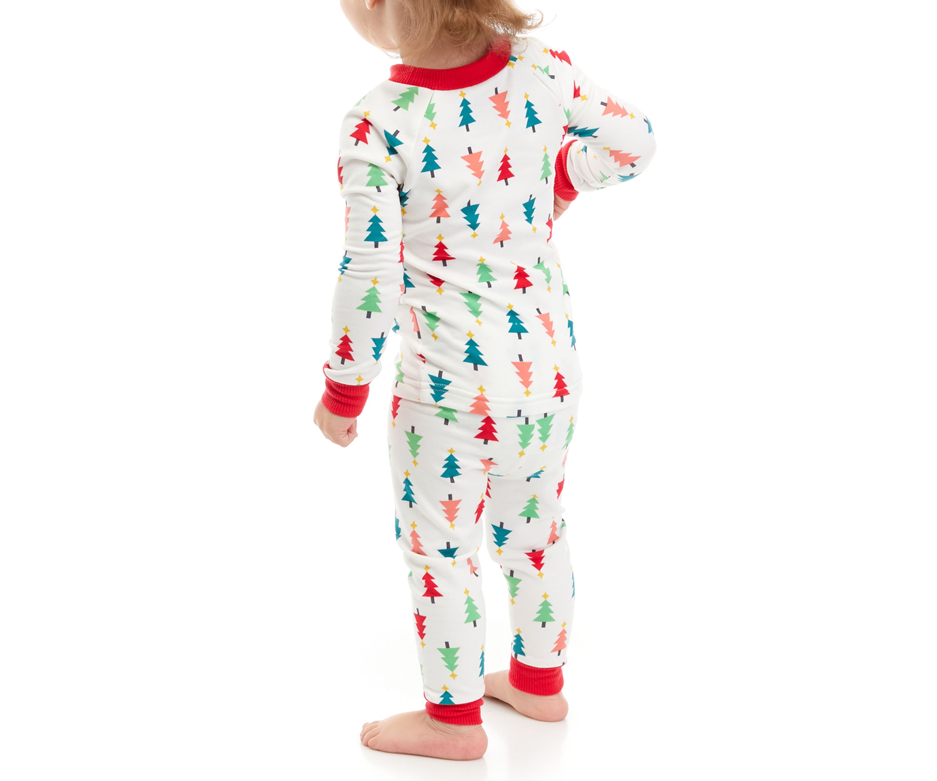 Unisex Infant Merry Multi Trees Pajama Set
