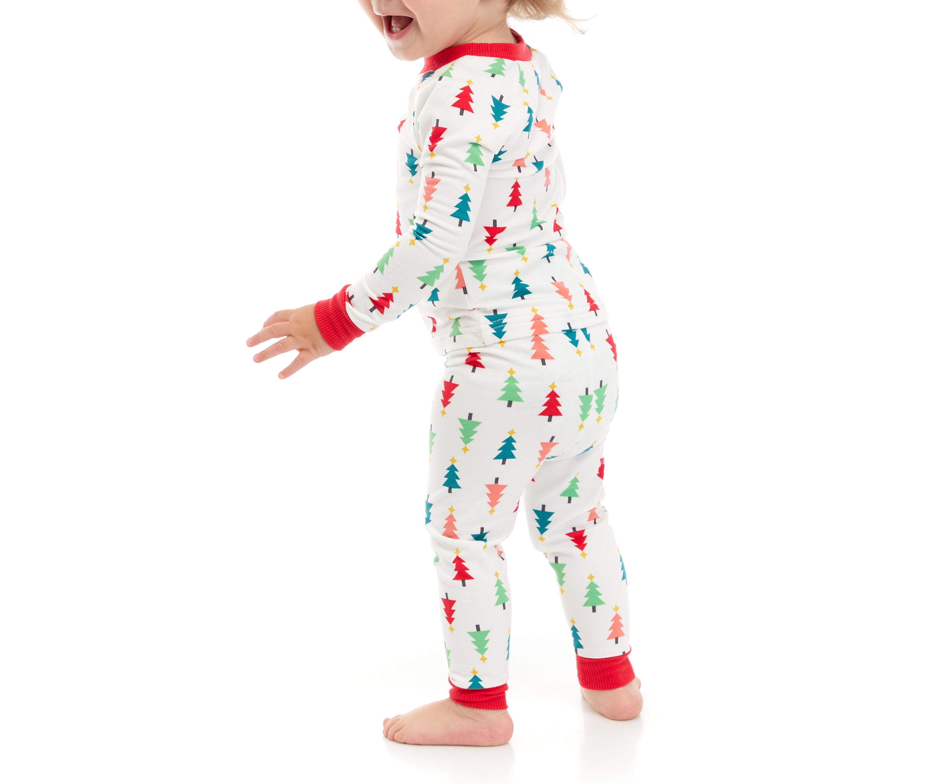 Unisex Infant Merry Multi Trees Pajama Set