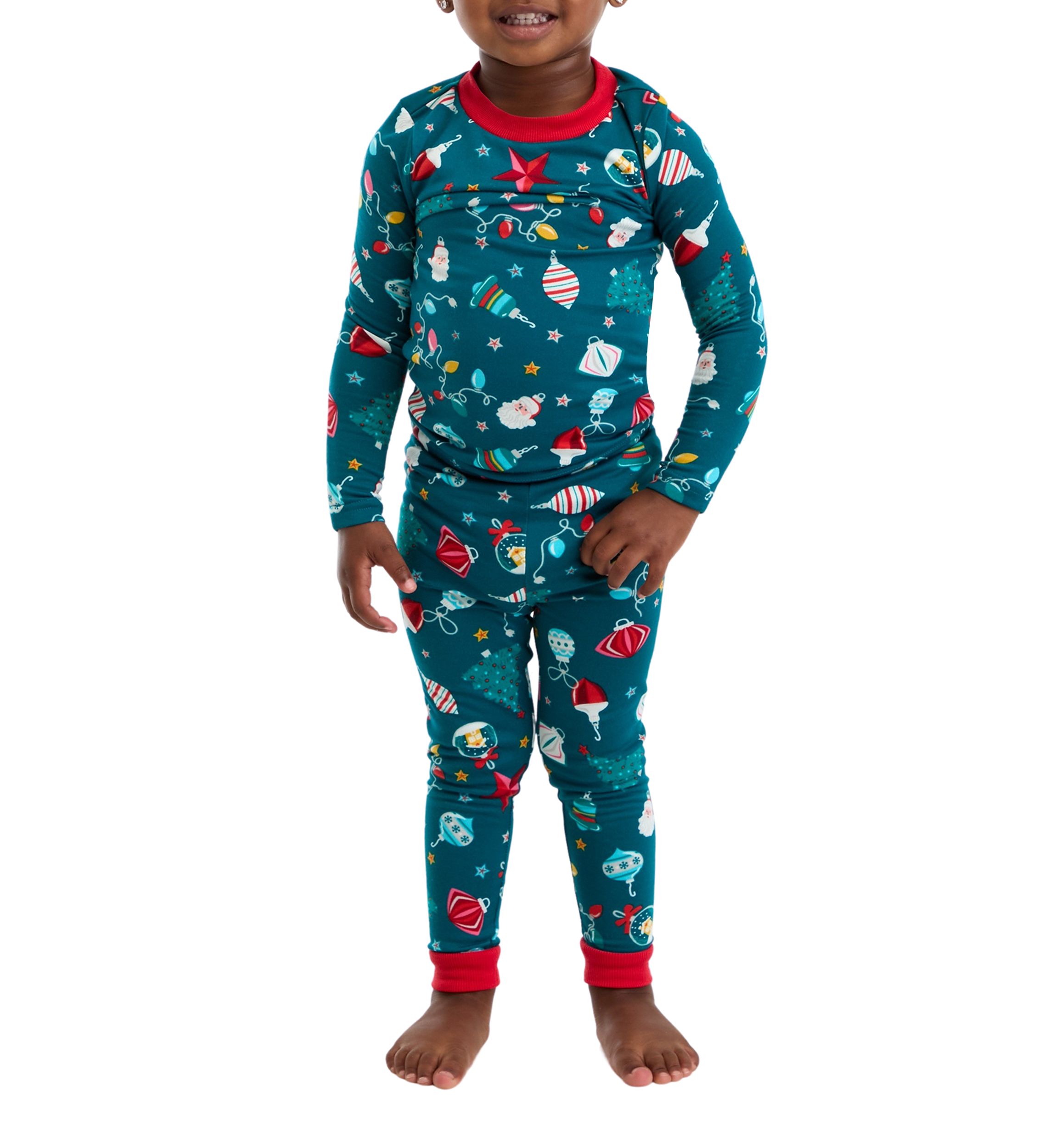 Unisex Toddler Holiday Lights Long Sleeve Pajama Set
