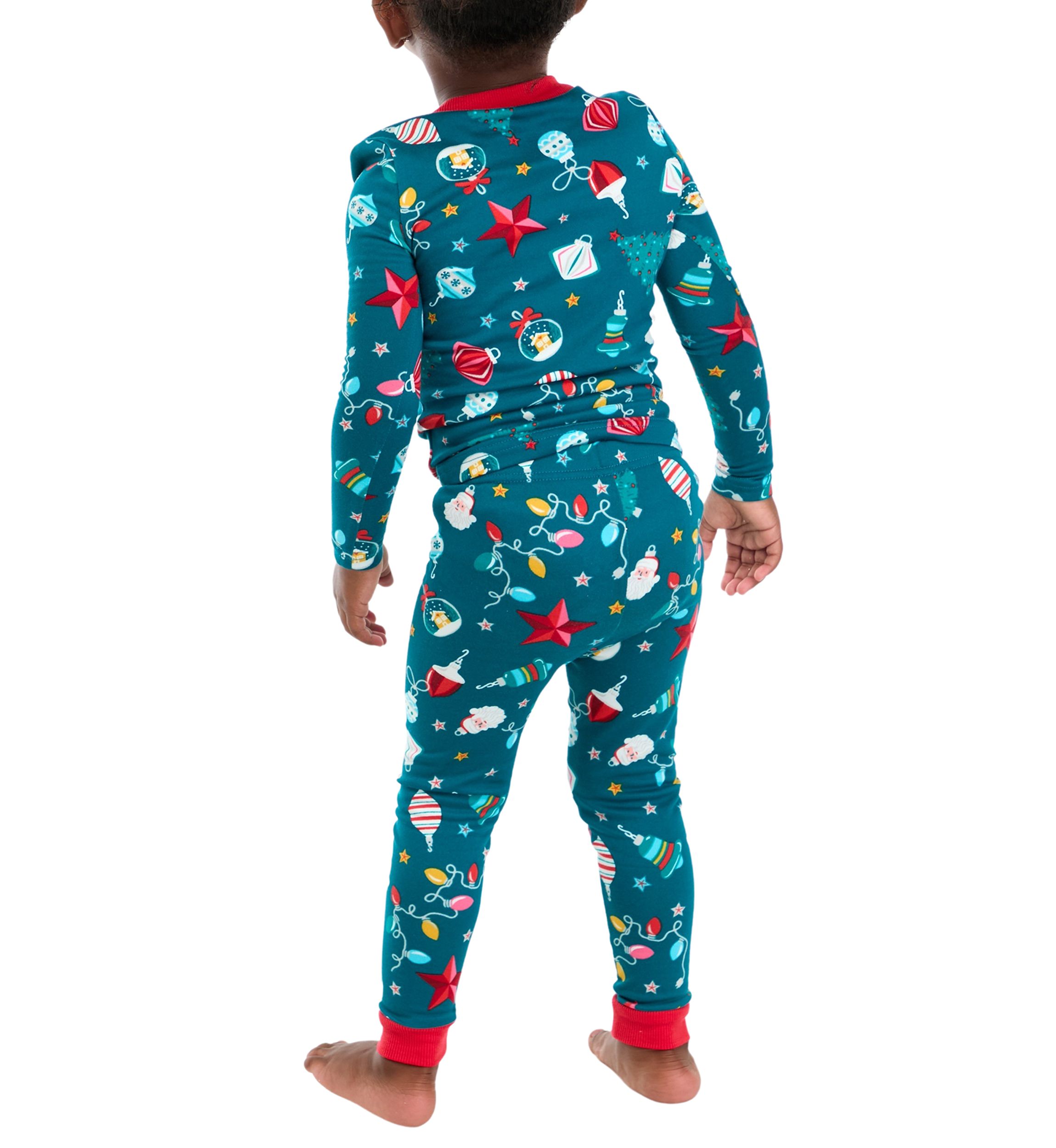 Unisex Toddler Holiday Lights Long Sleeve Pajama Set