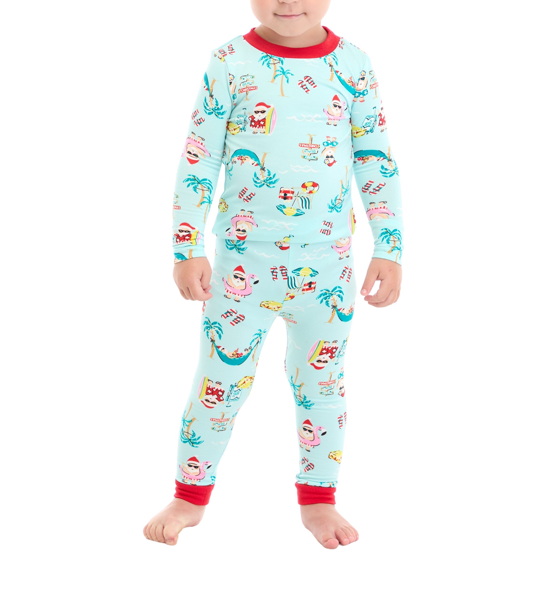 Toddler Beachy Christmas Pajama Set