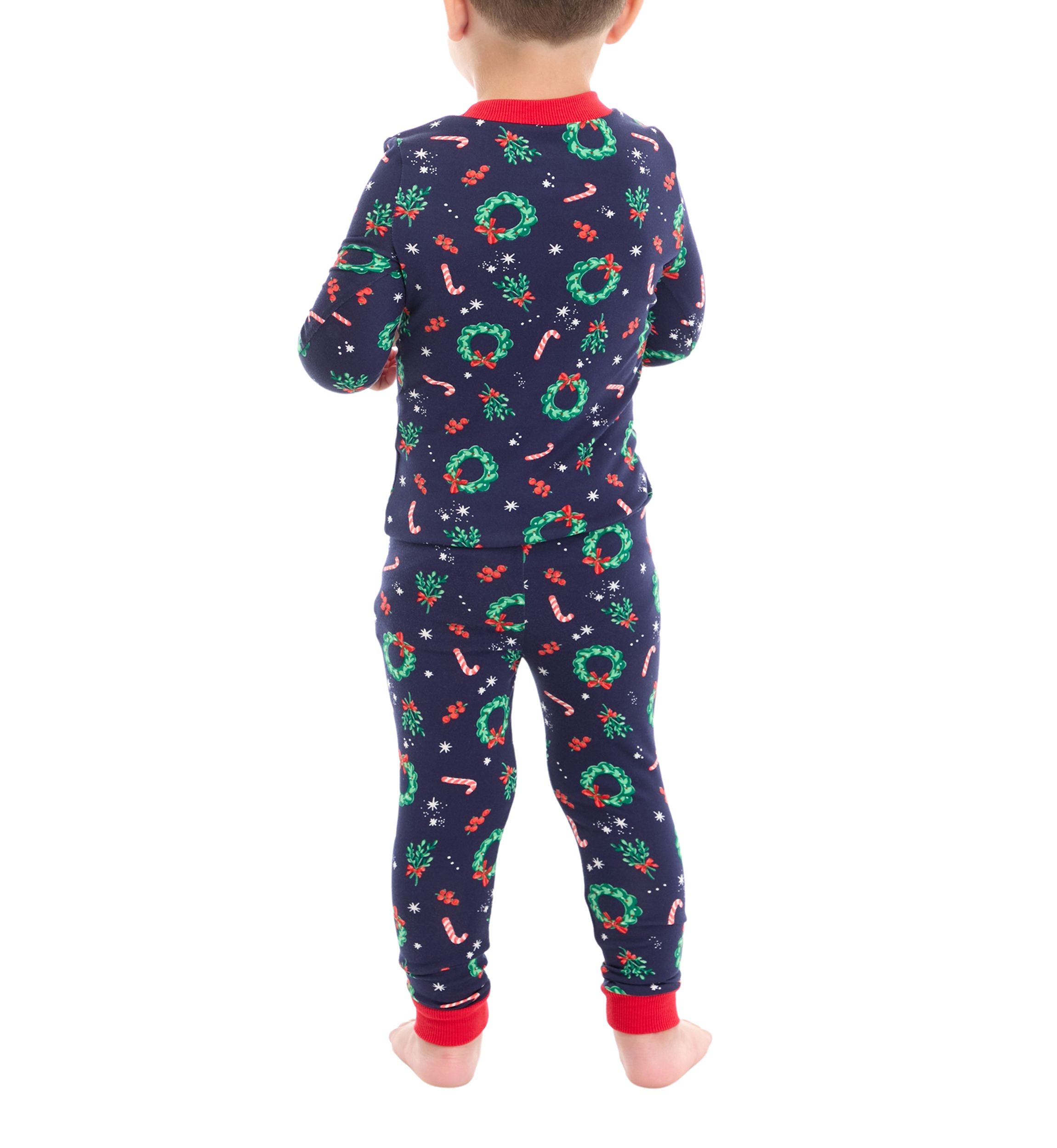 Toddler Holiday Wreaths Pajama Set