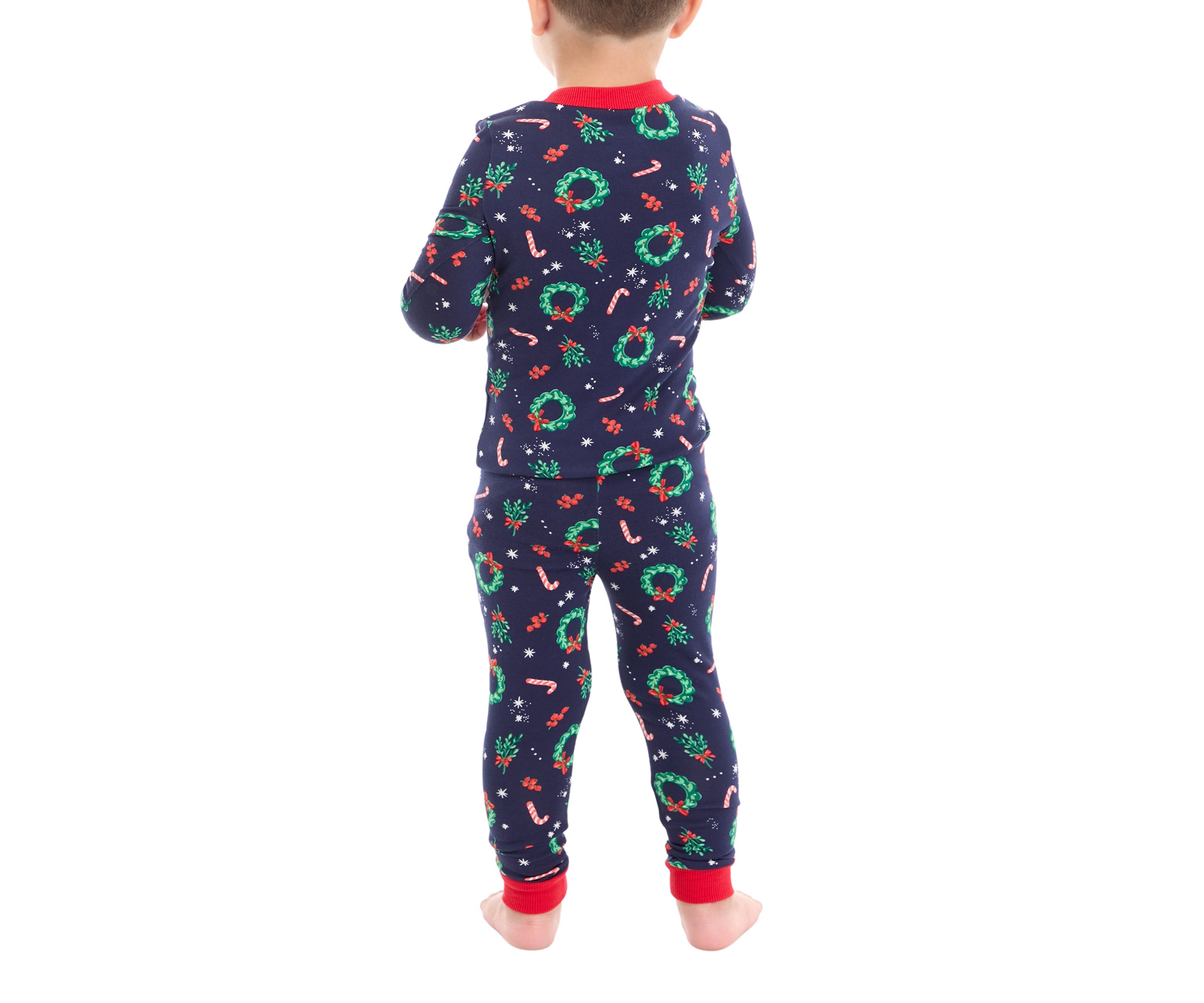 Toddler Holiday Wreaths Pajama Set