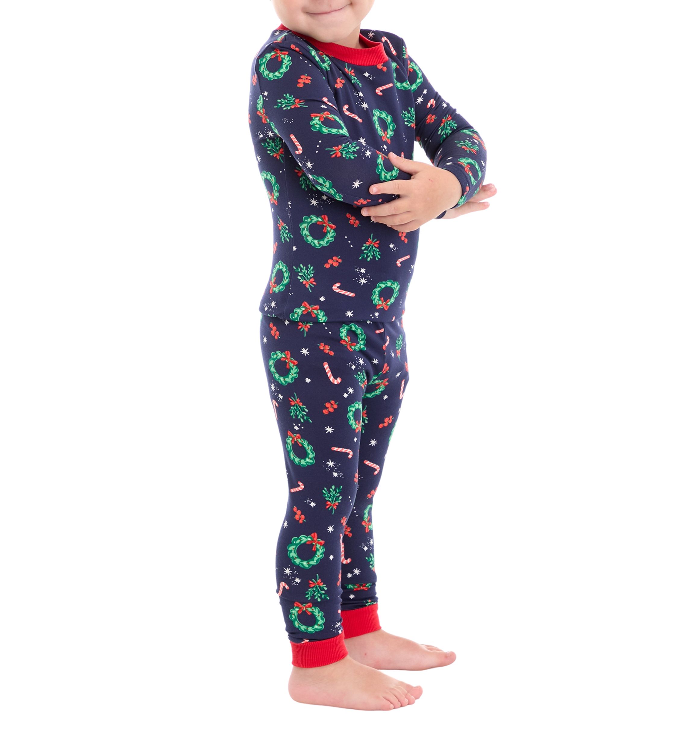 Toddler Holiday Wreaths Pajama Set