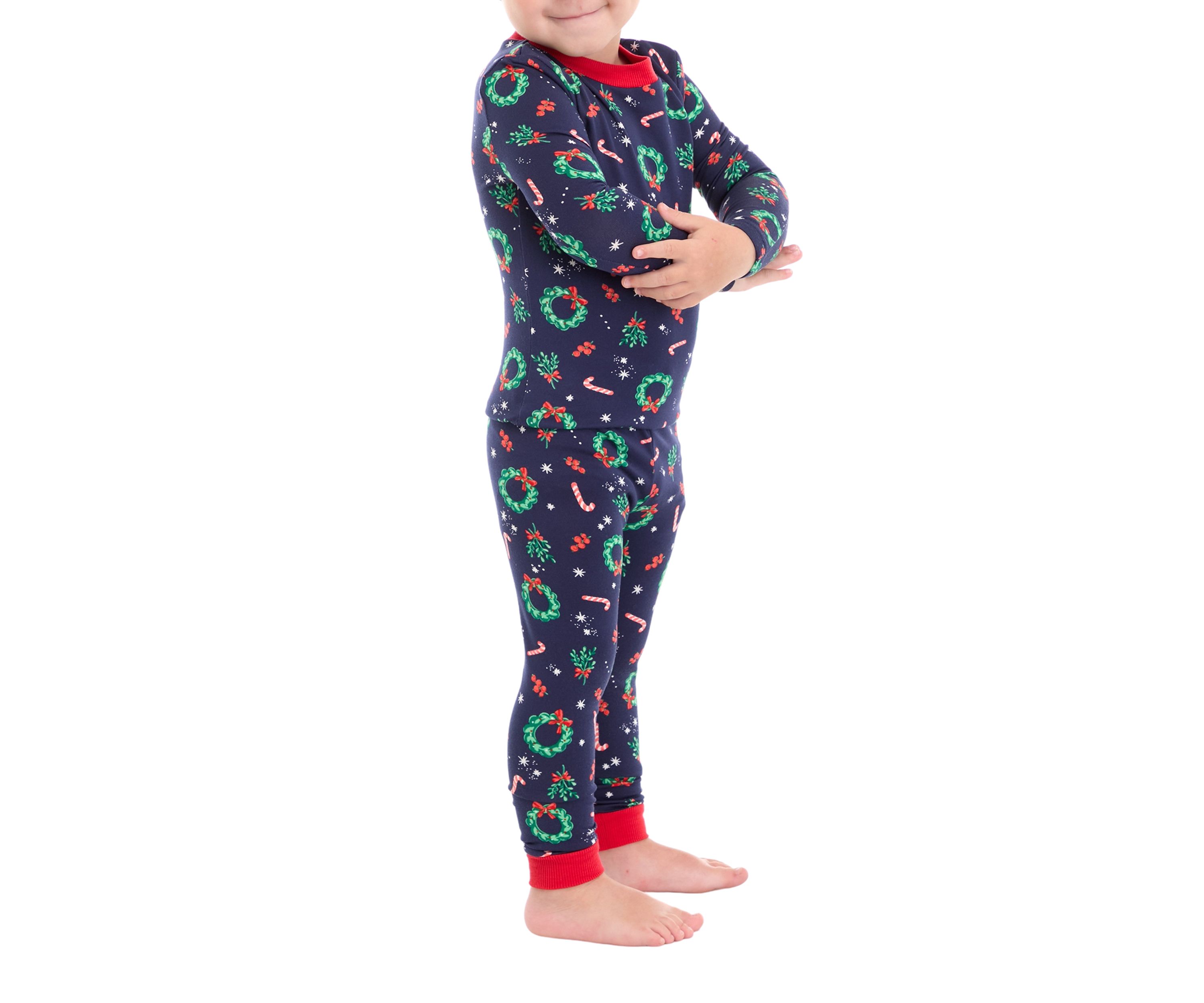 Toddler Holiday Wreaths Pajama Set