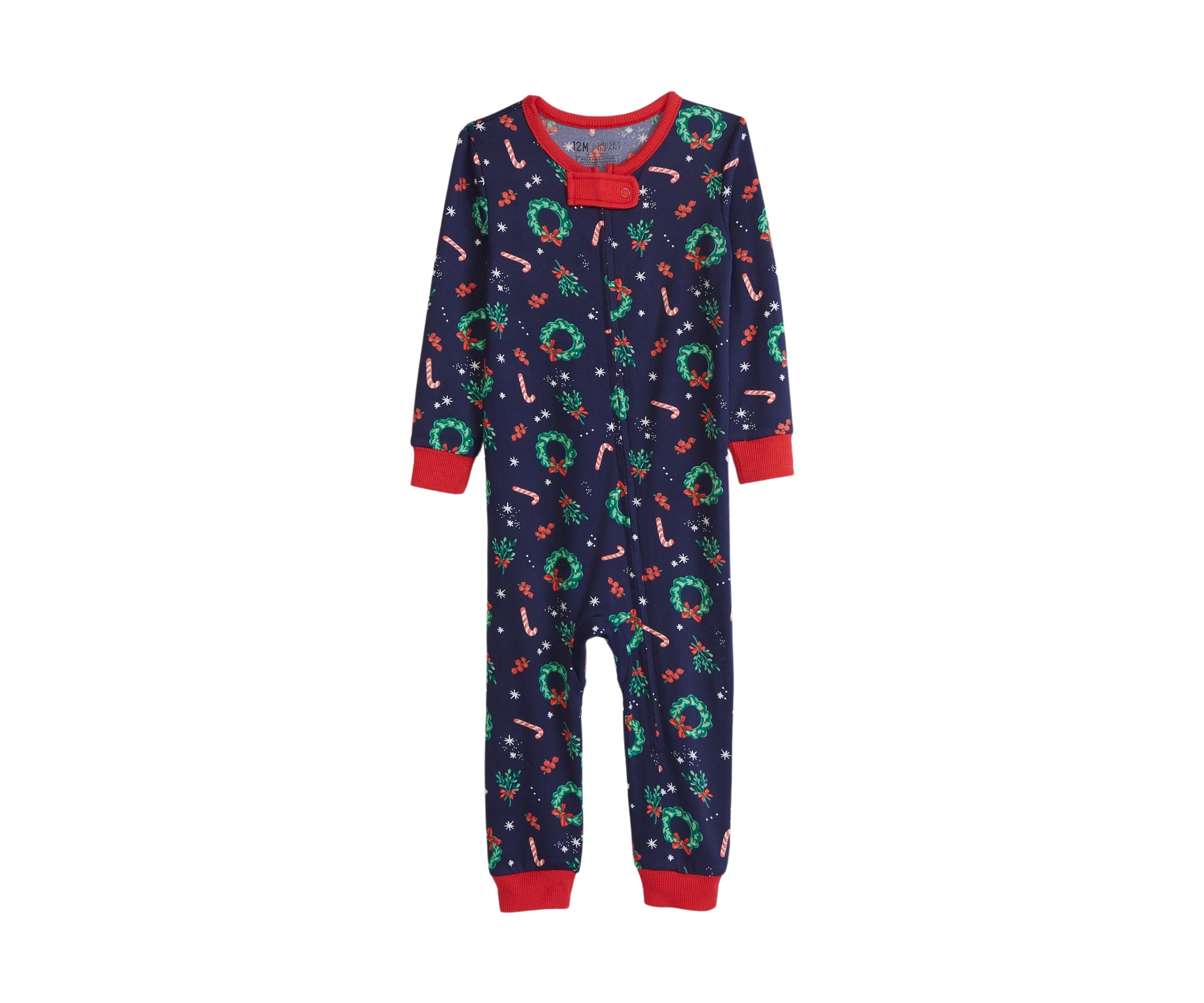 Baby Holiday Wreaths Pajama