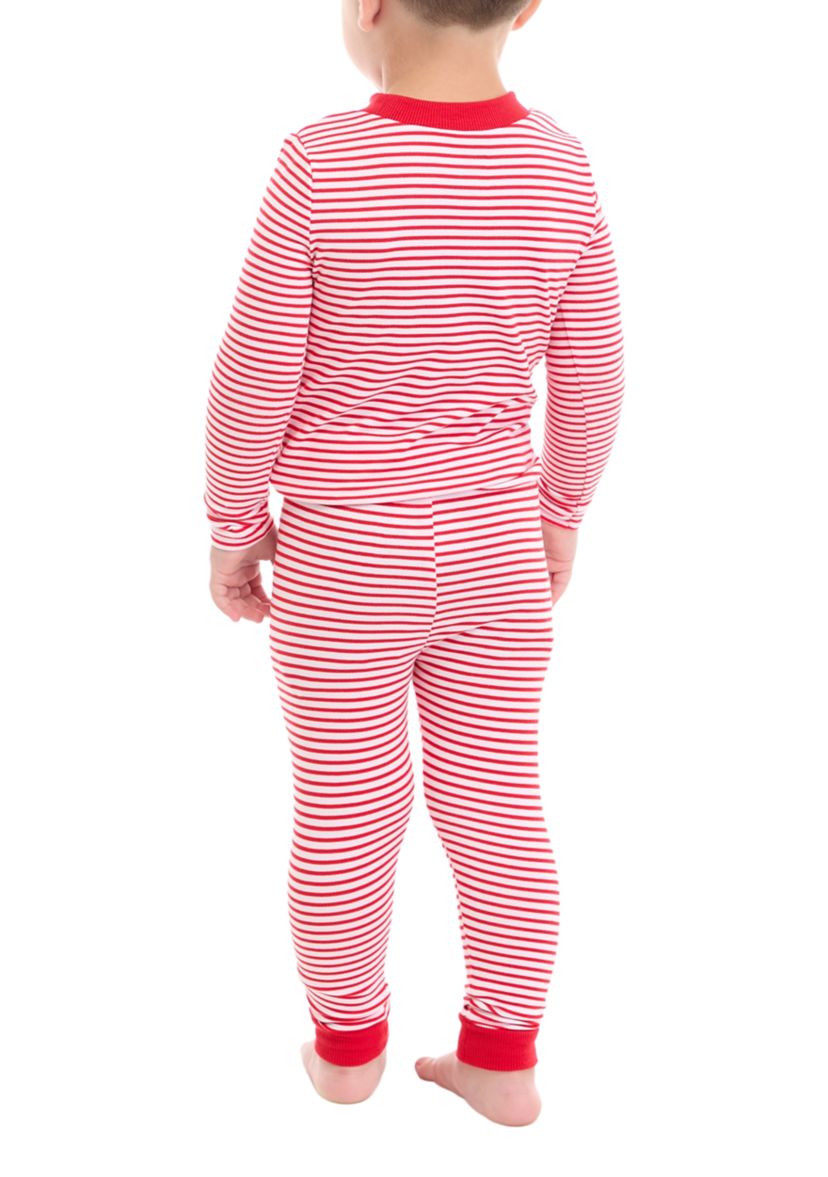 Toddler Red Stripe Pajama Set