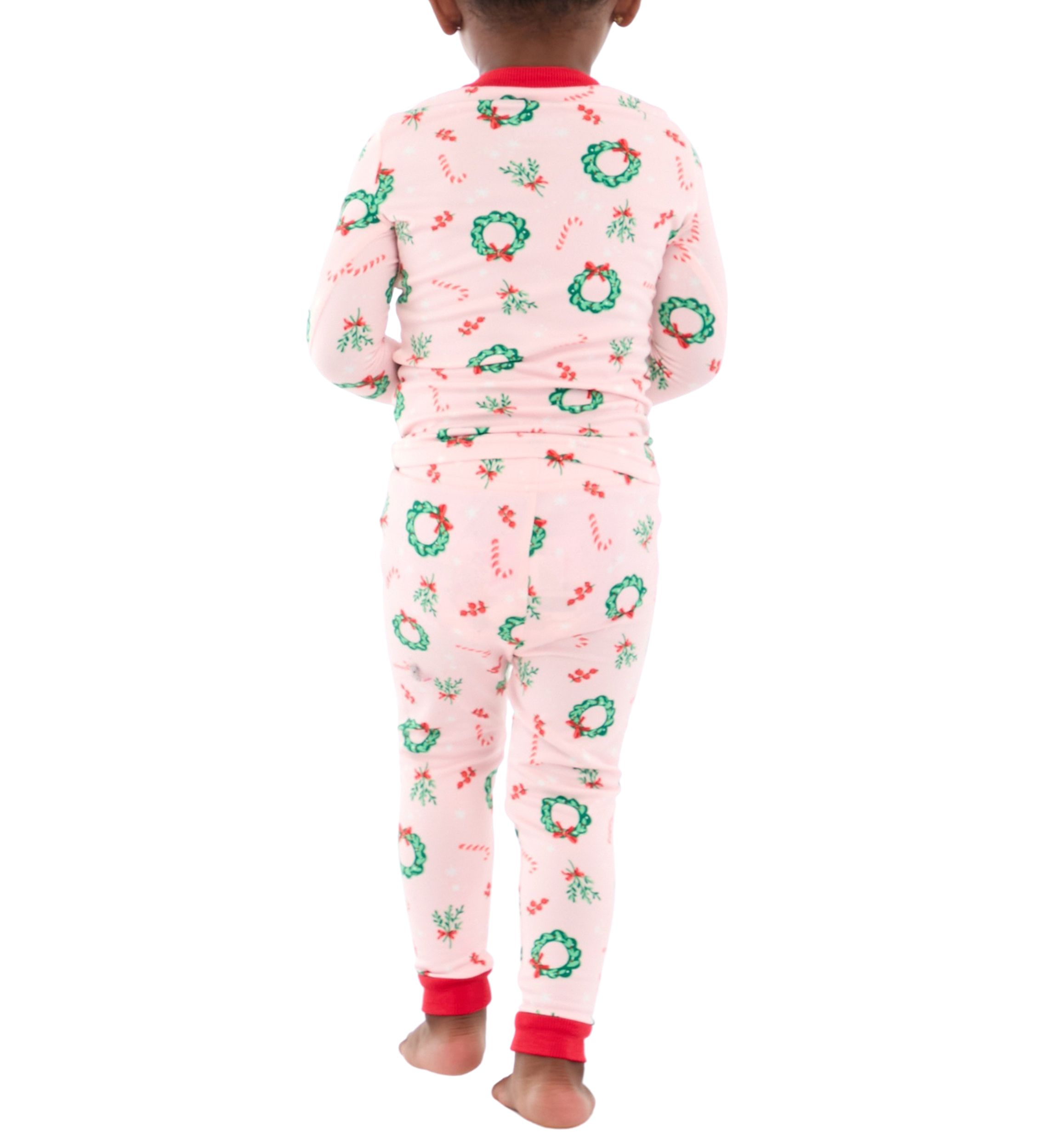 Toddler Holiday Wreaths Pajama Set