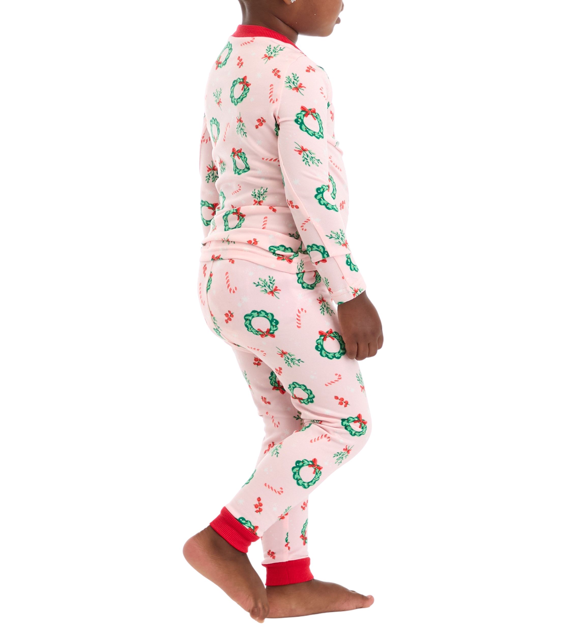 Toddler Holiday Wreaths Pajama Set