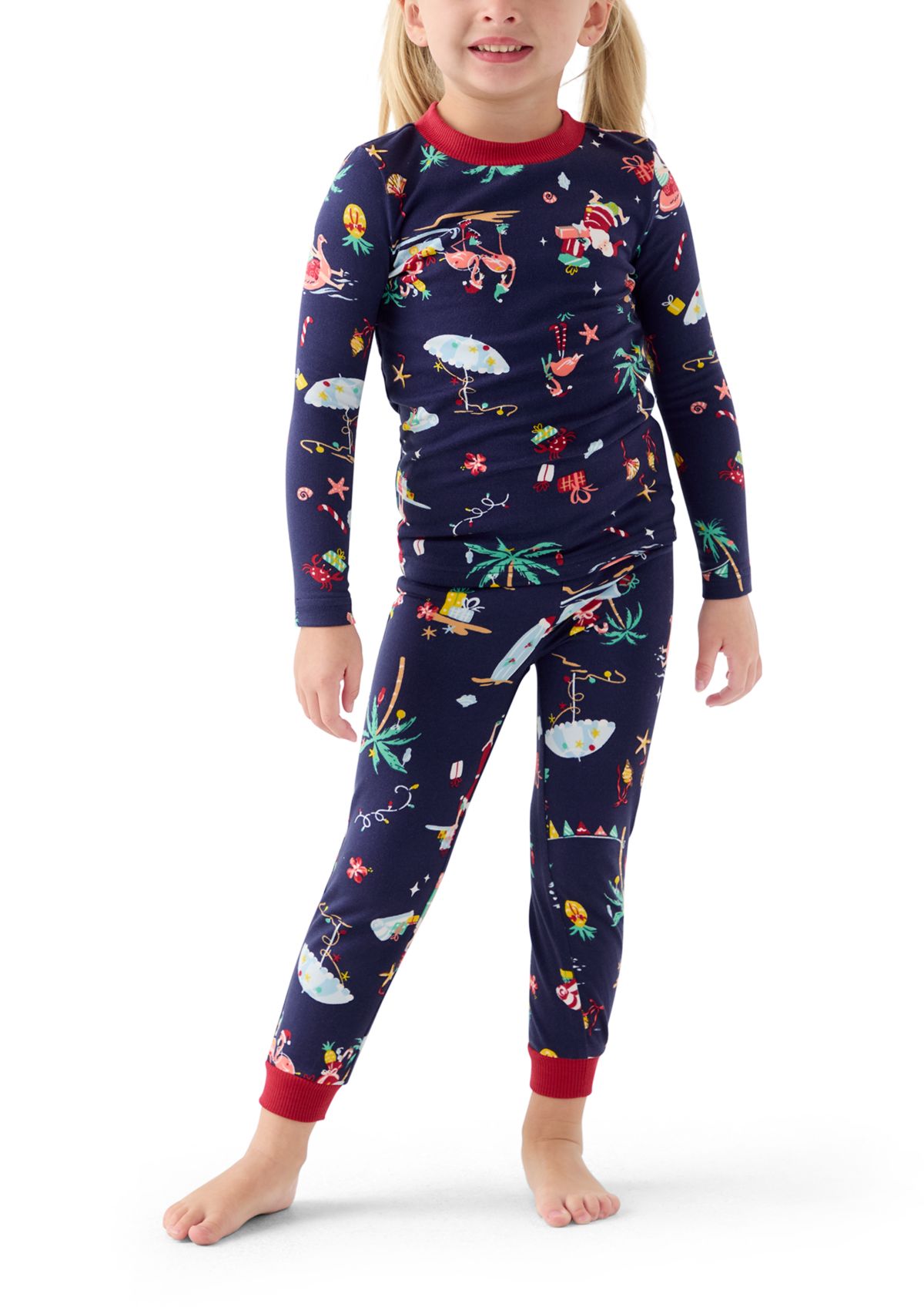 Unisex Toddler Beachy Christmas Pajama Set