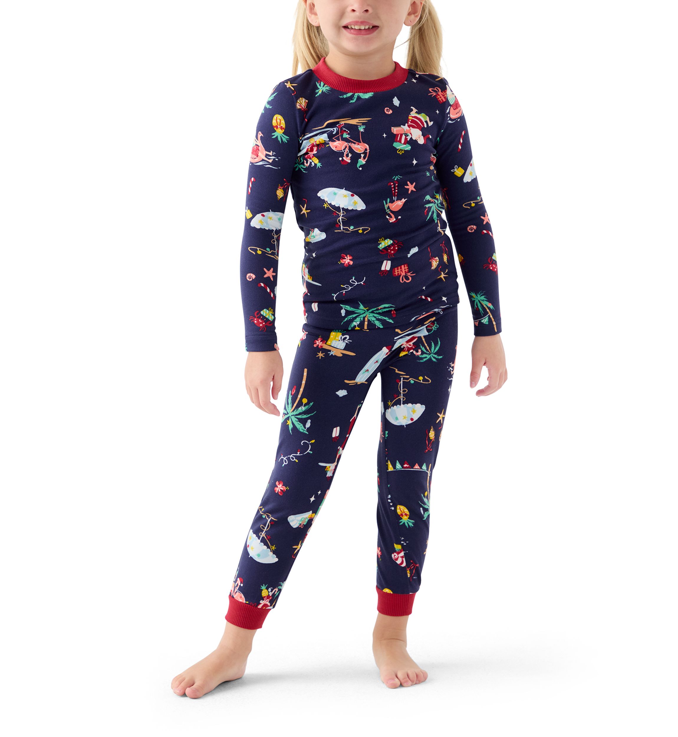 Unisex Toddler Beachy Christmas Pajama Set