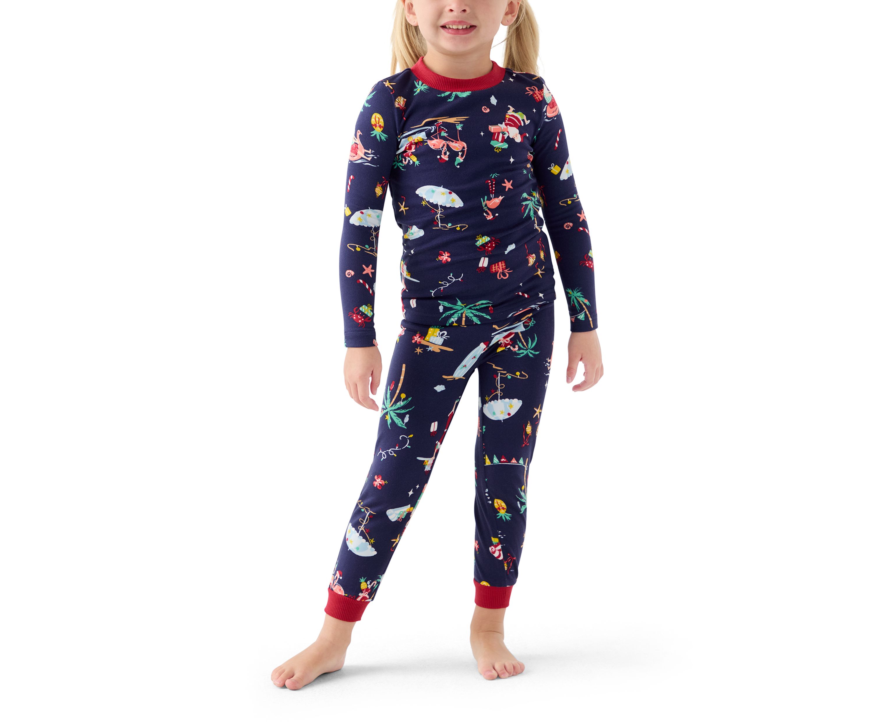 Unisex Toddler Beachy Christmas Pajama Set