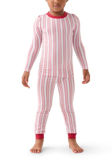 Unisex Toddler Red Stripe Pajama Set