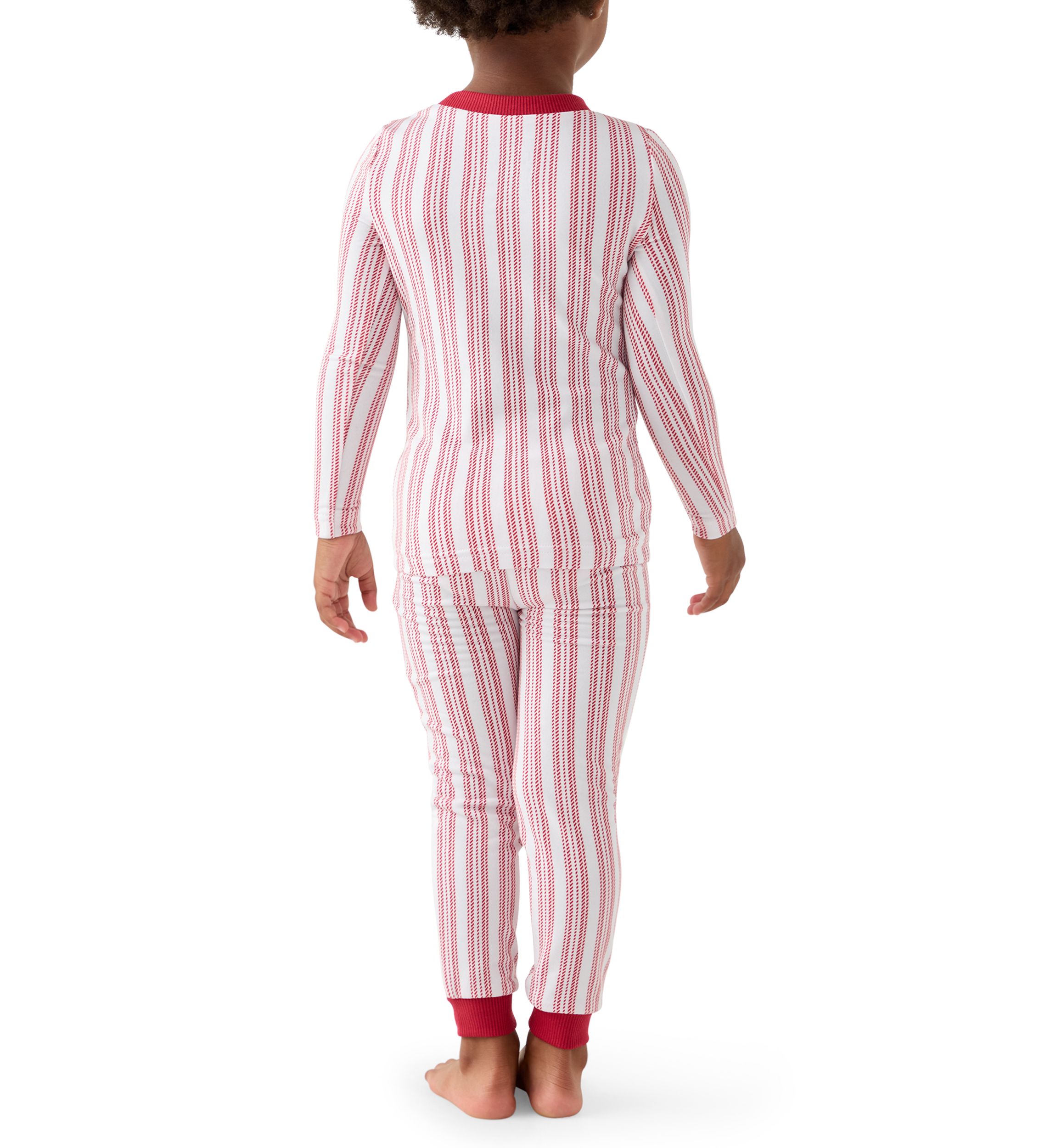 Unisex Toddler Red Stripe Pajama Set