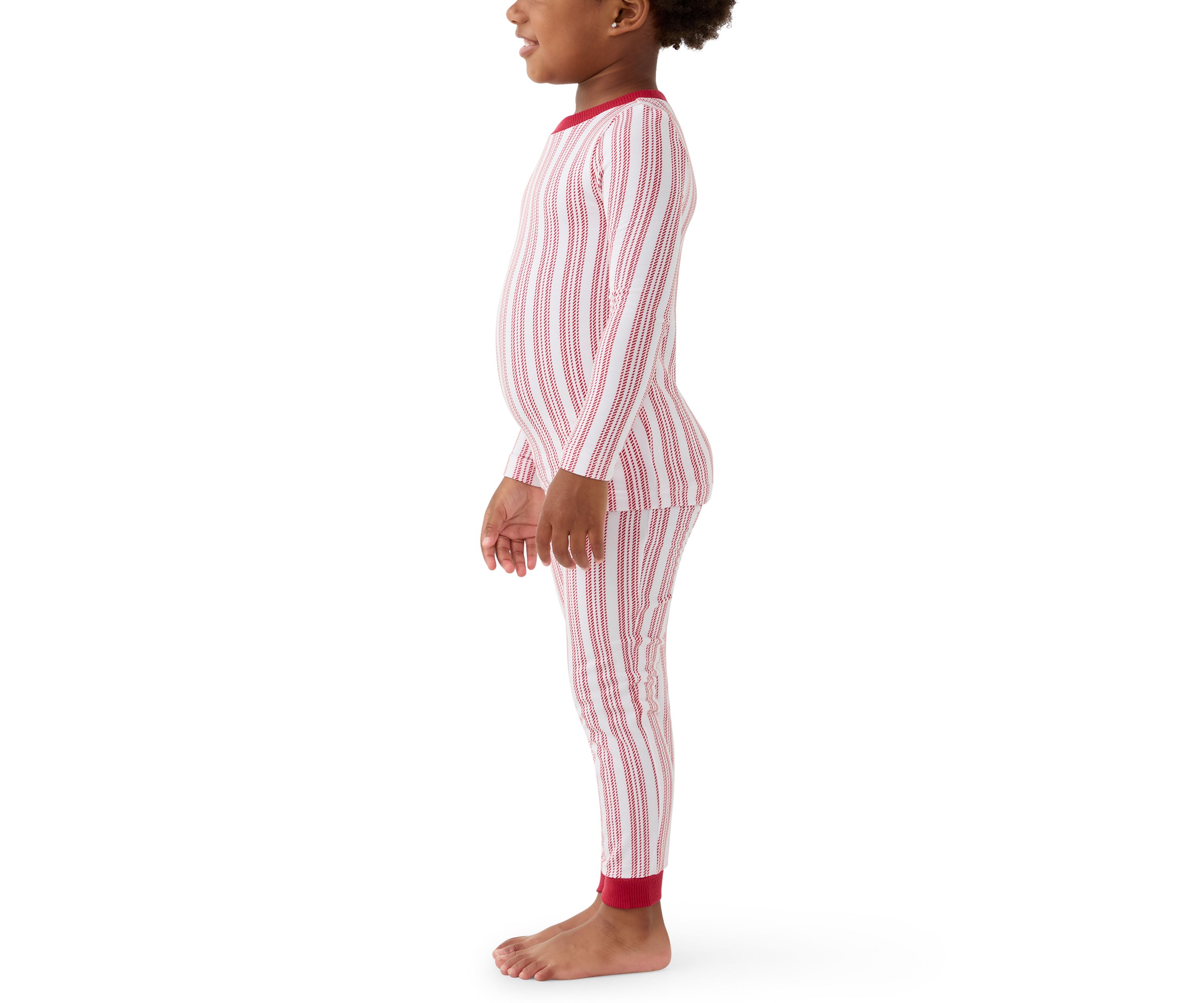 Unisex Toddler Red Stripe Pajama Set