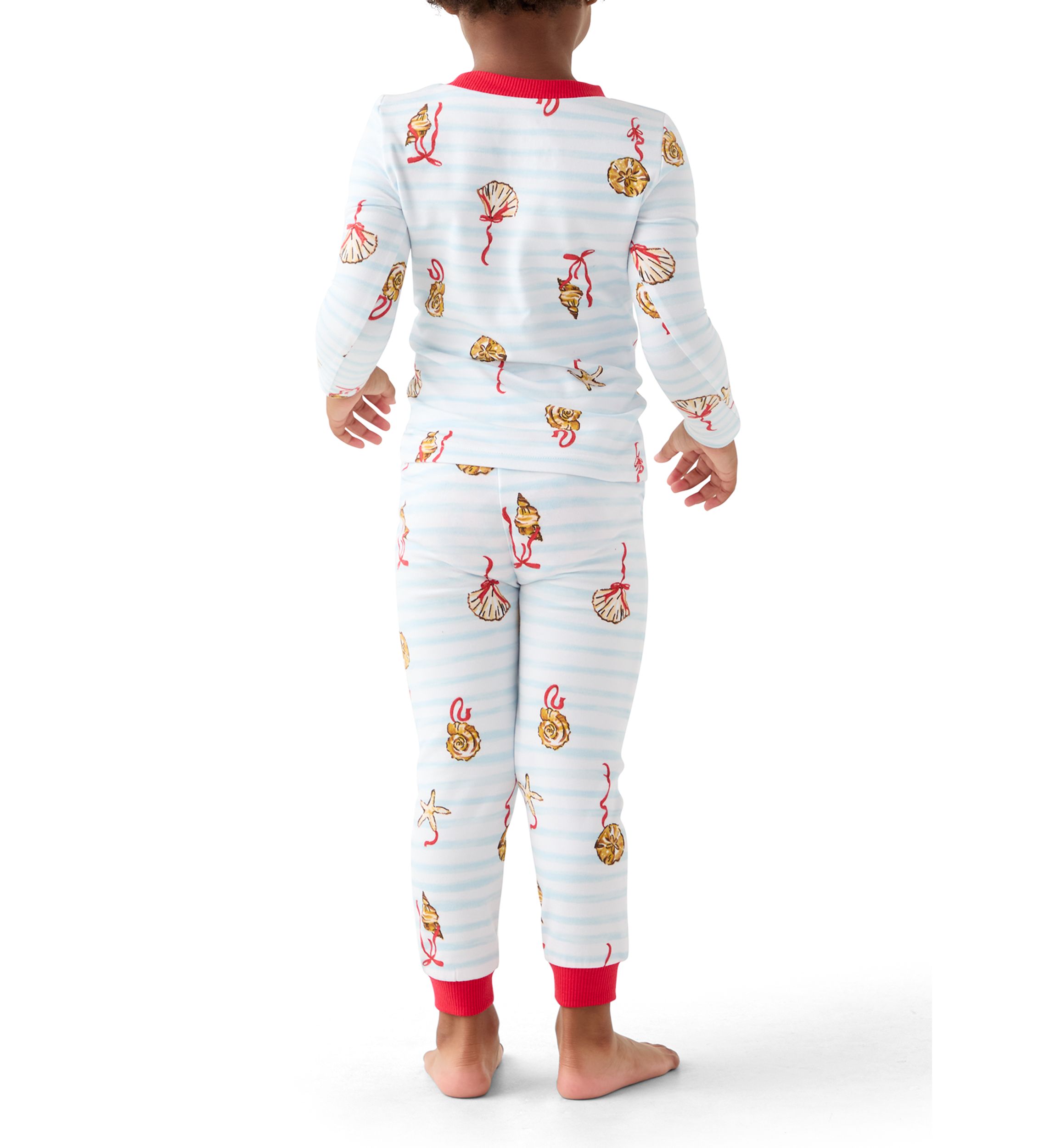 Unisex Toddler Shell Stripe Pajama Set 