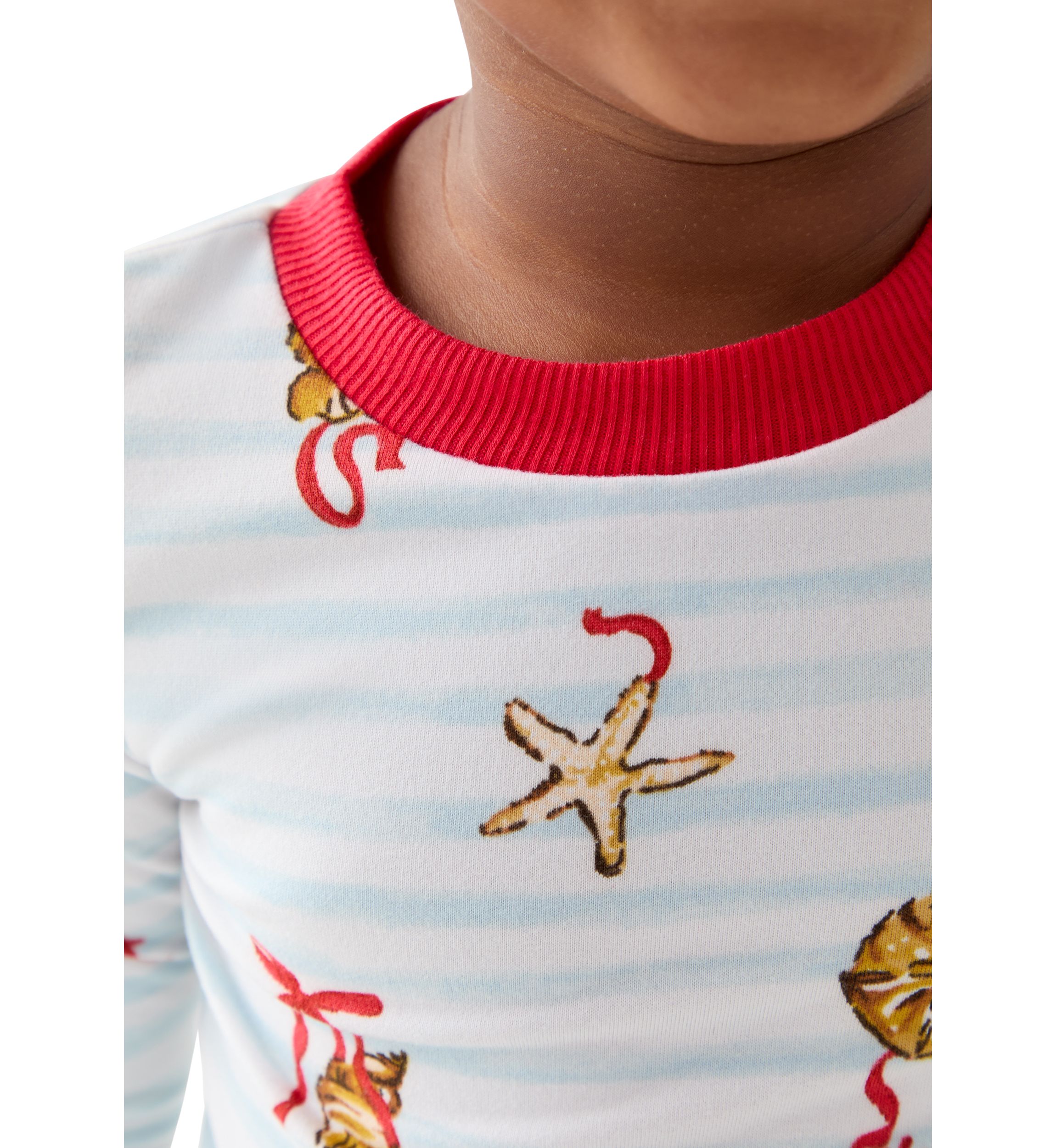 Unisex Toddler Shell Stripe Pajama Set 
