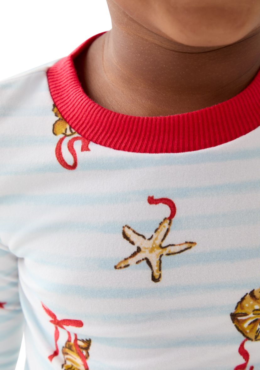 Unisex Toddler Shell Stripe Pajama Set 