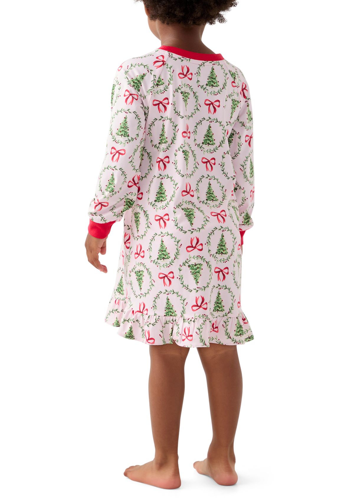 Toddler Holiday Bows and Wreaths Nightgown