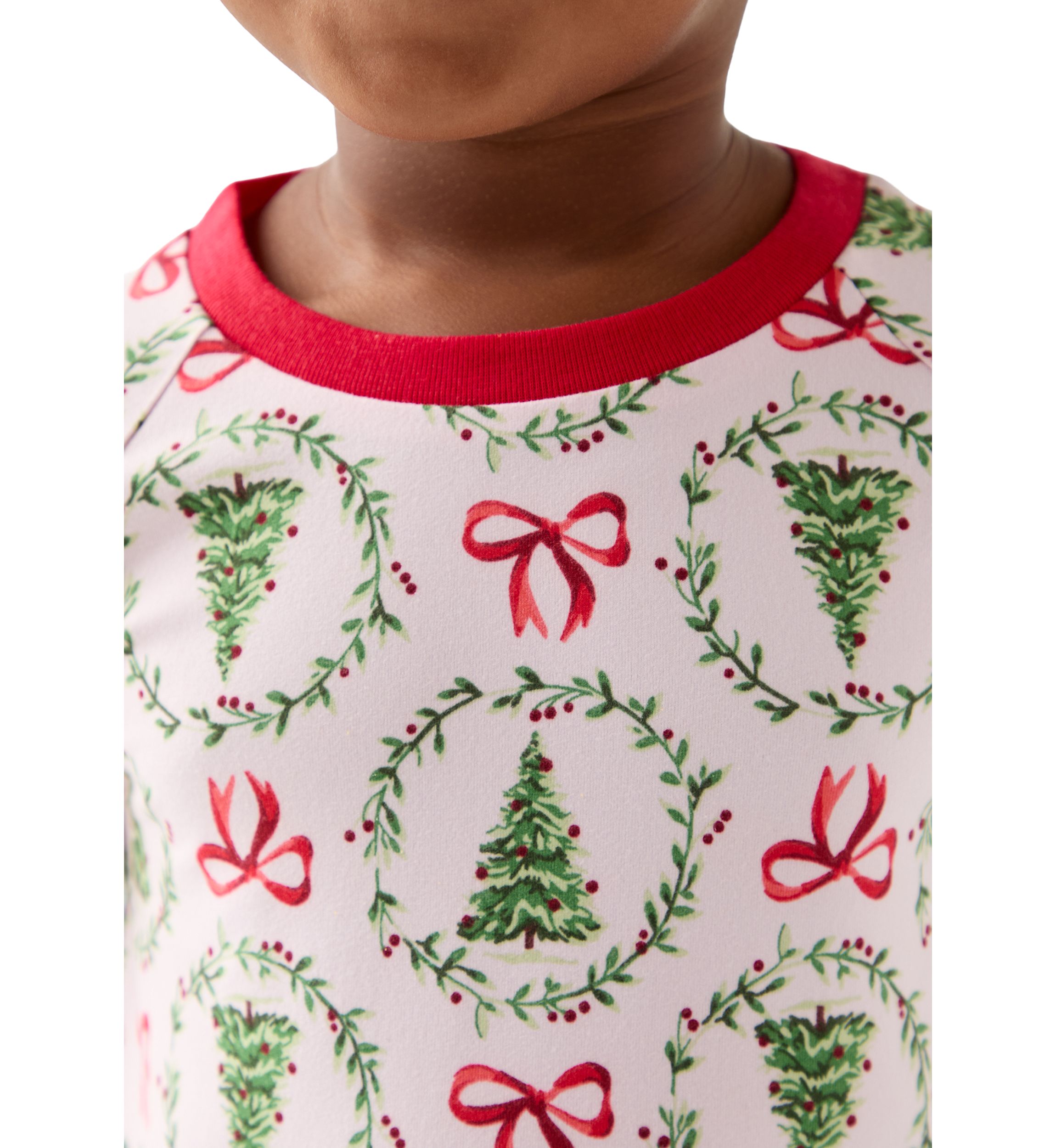 Toddler Holiday Bows and Wreaths Nightgown