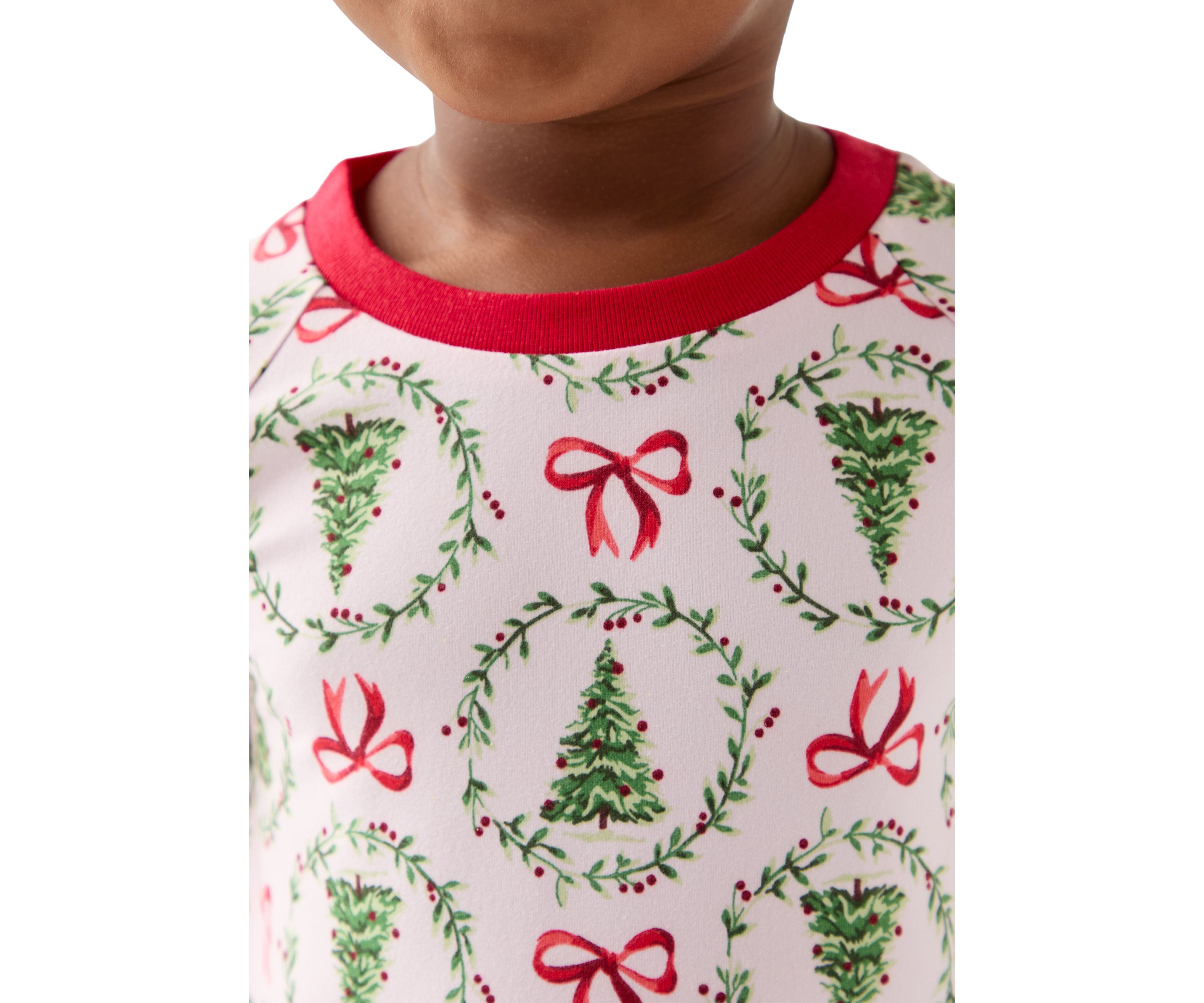 Toddler Holiday Bows and Wreaths Nightgown